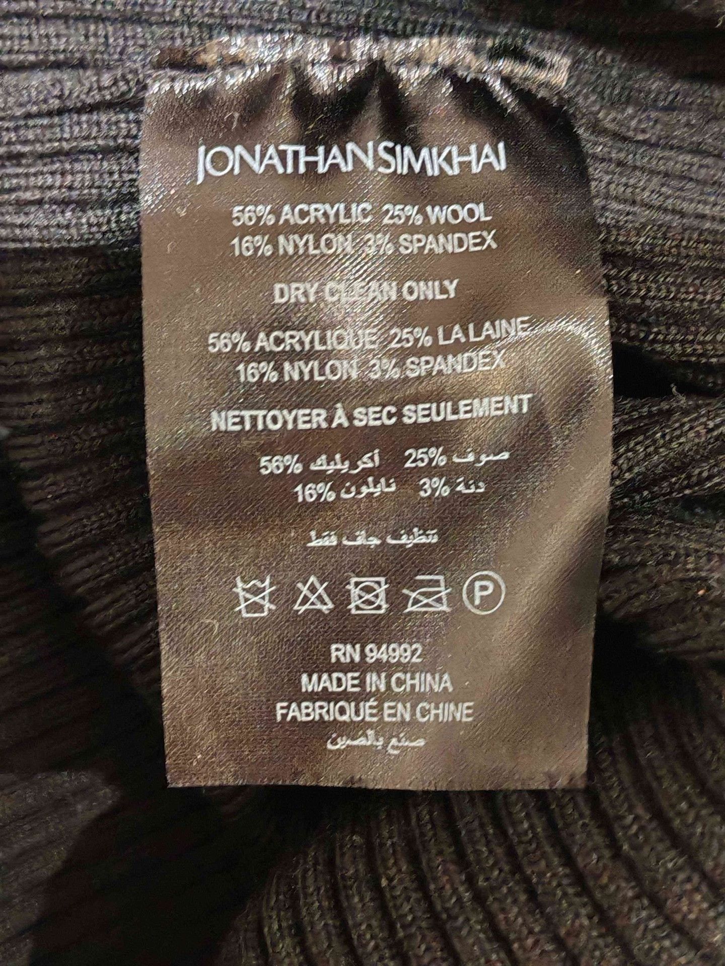 Jonathan Simkhai Jonathan Simkhai Asymmetric Rib Knit Dress Size M / US 6-8 / IT 42-44 - 4 Thumbnail