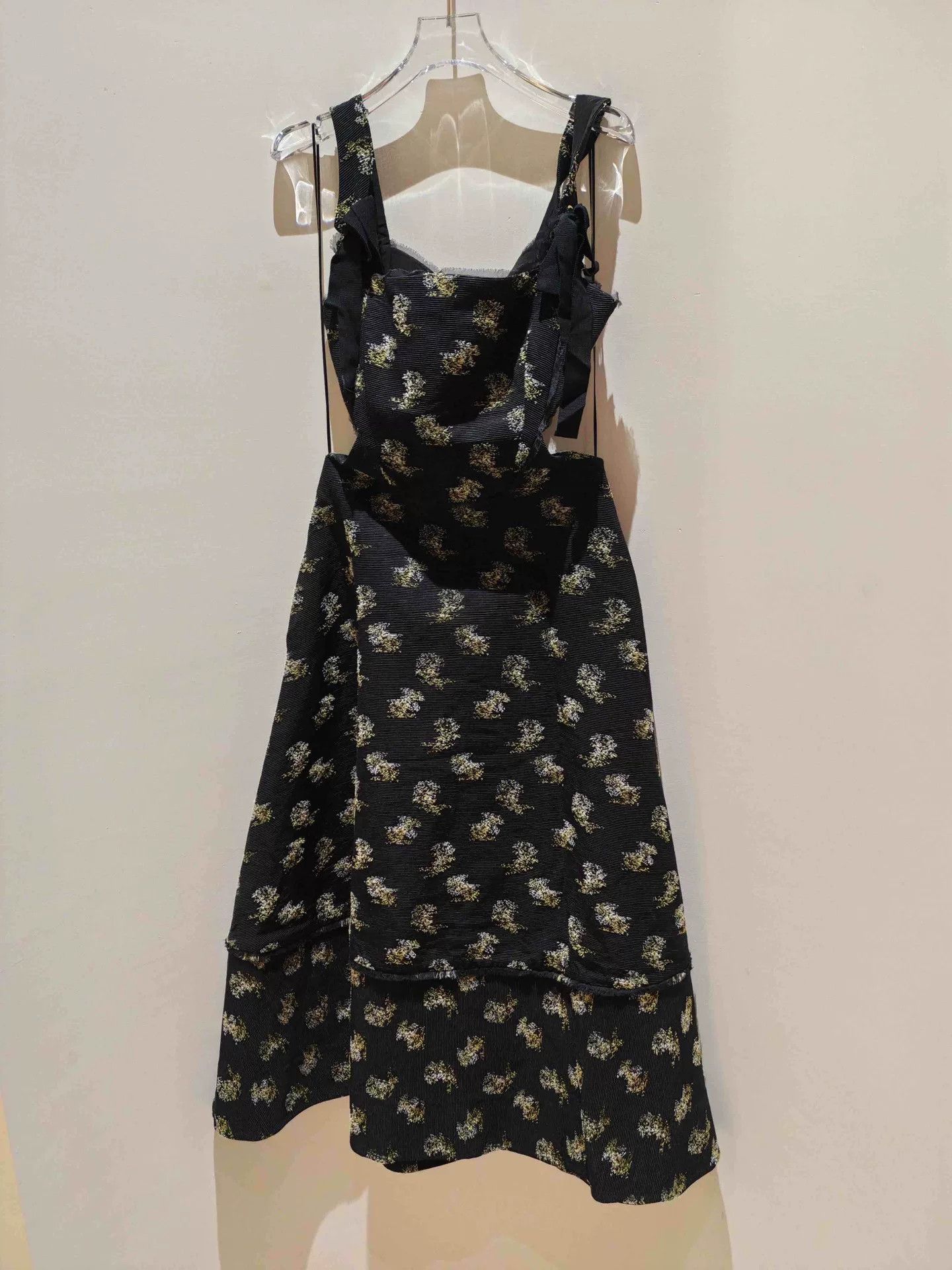 Enfants Riches Deprimes ERDEM UK10 Black Gold Floral Dress Size S / US 4 / IT 40 - 2 Thumbnail