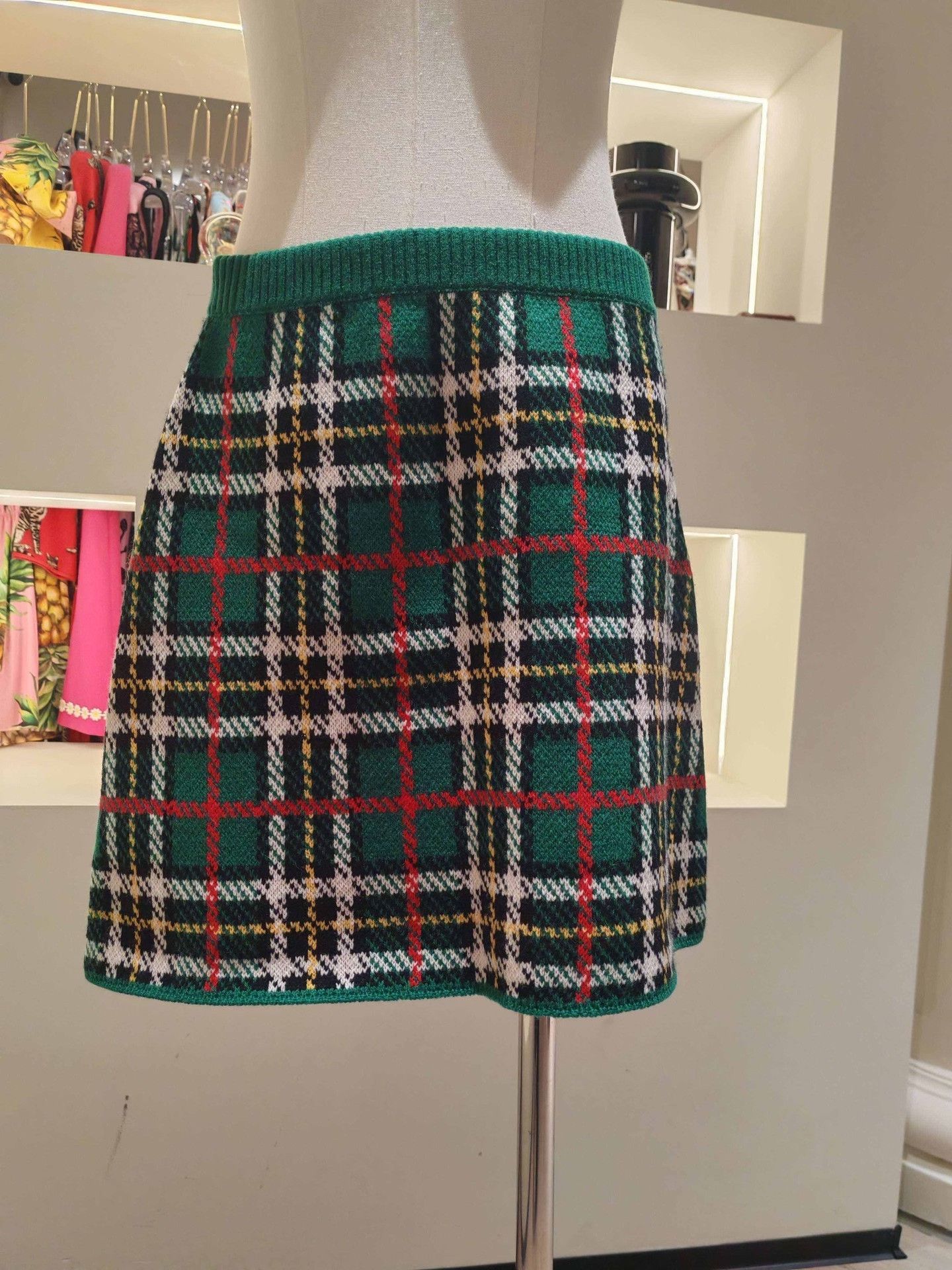 Miu Miu Miu Miu Green Plaid Knit Set Size M / US 6-8 / IT 42-44 - 6 Thumbnail