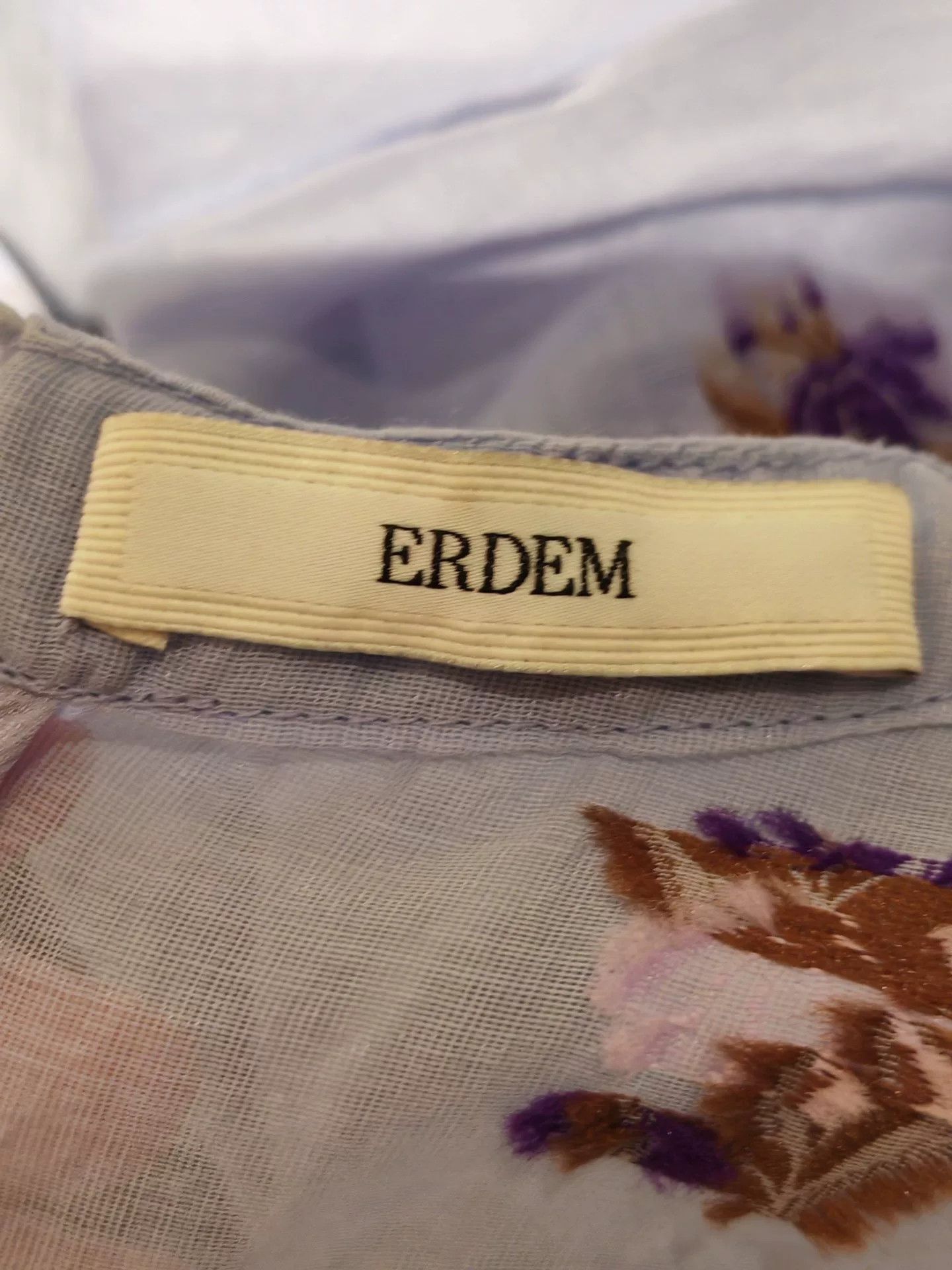 Enfants Riches Deprimes ERDEM Floral Embroidered Dress Size XS / US 0-2 / IT 36-38 - 3 Thumbnail