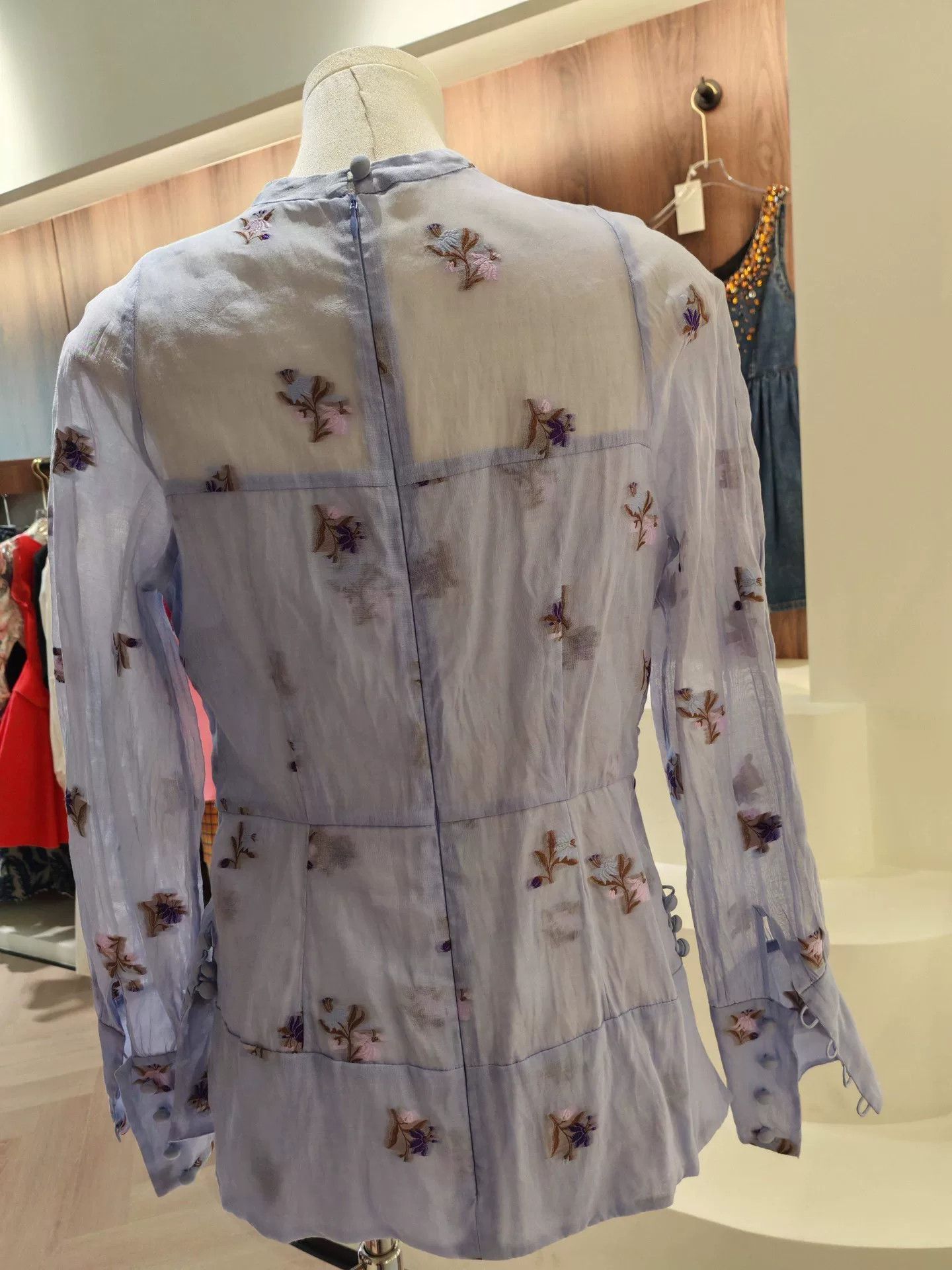 Enfants Riches Deprimes ERDEM Floral Embroidered Dress Size XS / US 0-2 / IT 36-38 - 2 Thumbnail