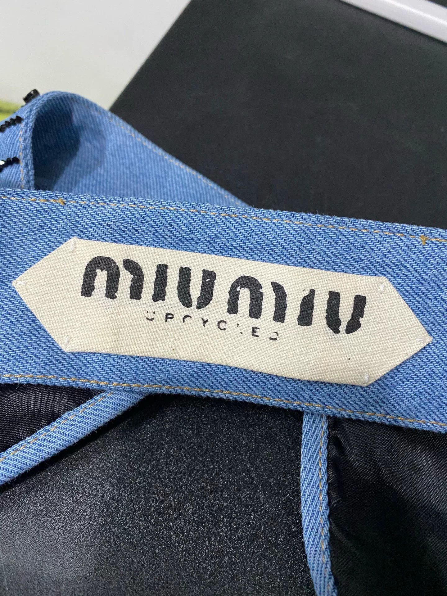 Miu Miu Miu Miu Runway Denim V-Neck Cropped Camisole Size XS / US 0-2 / IT 36-38 - 5 Thumbnail
