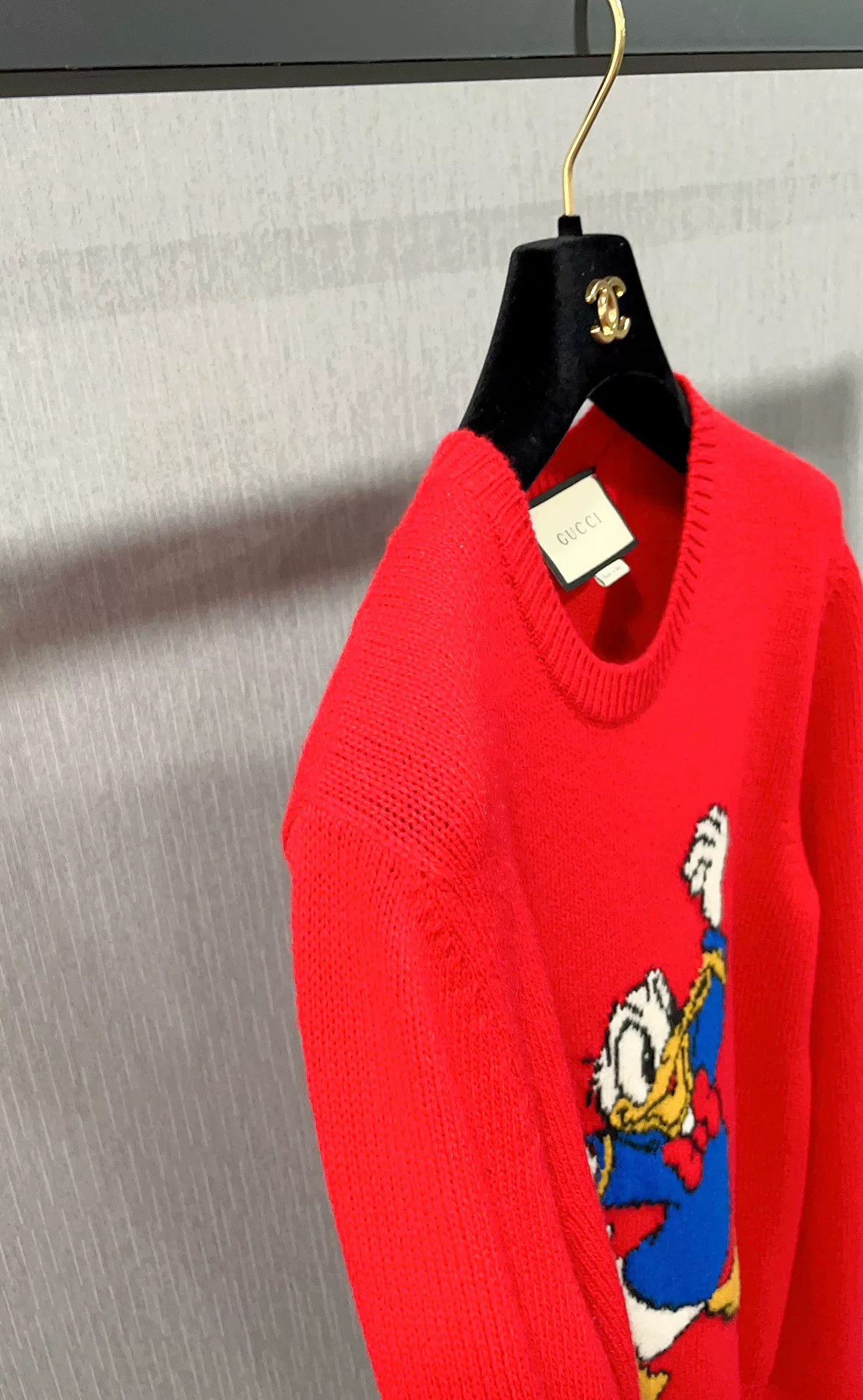 Gucci Gucci Donald Duck Red Wool Sweater Size US S / EU 44-46 / 1 - 7 Thumbnail