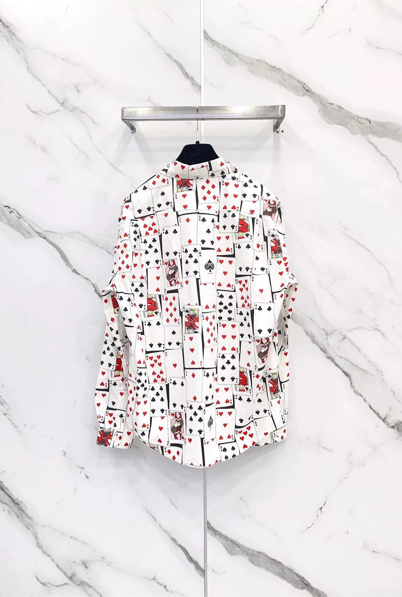 Balenciaga Balenciaga Playing Cards Print Shirt Size US XXS / EU 40 - 2 Thumbnail