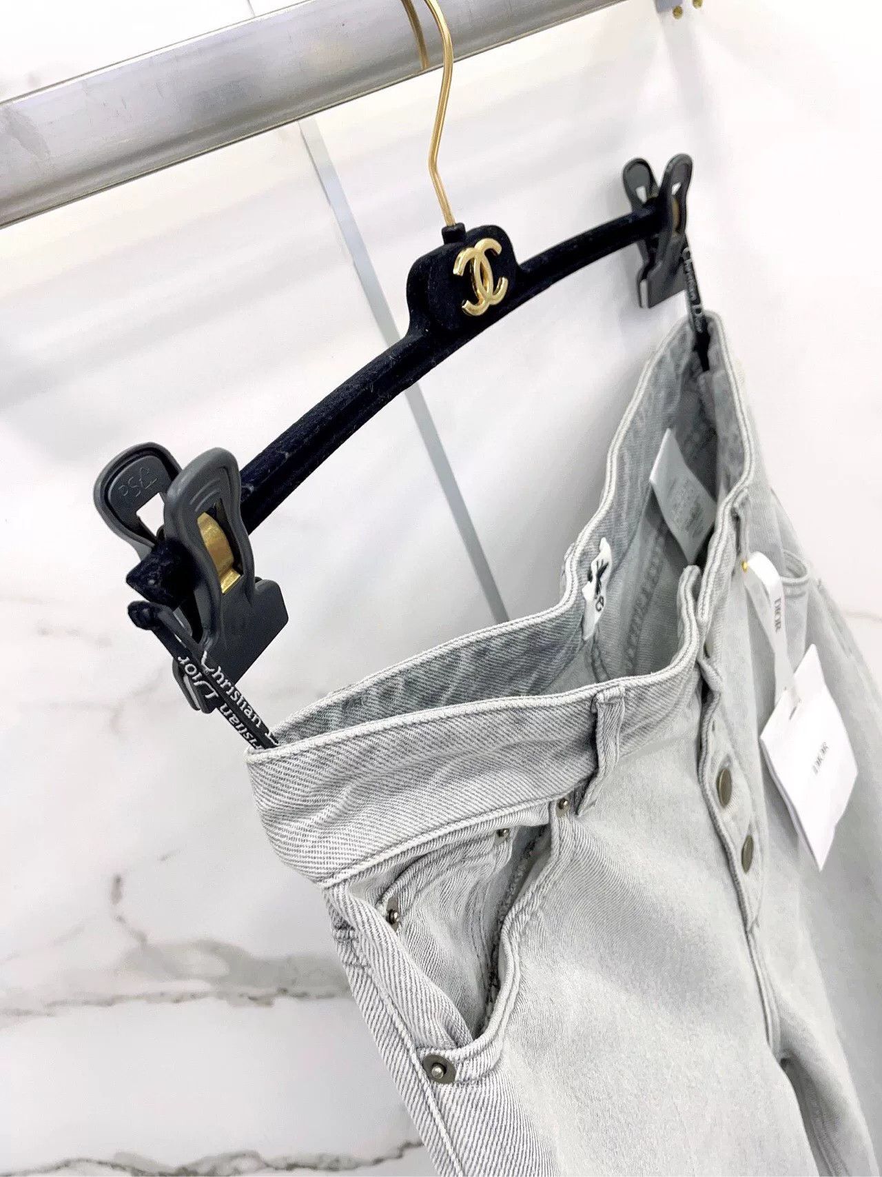 Dior Dior Gray Wide-Leg Jeans Size 38" / US 16 / IT 52 - 6 Thumbnail