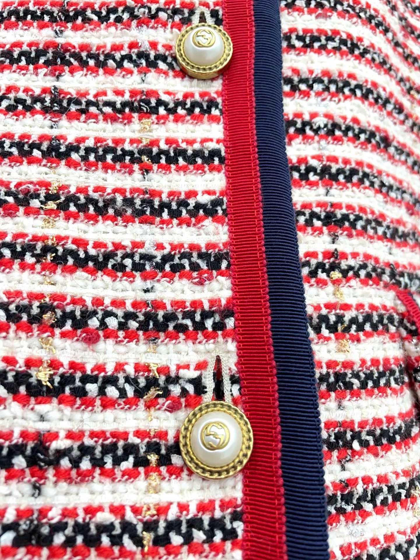 Gucci Gucci Red Striped Suit Jacket Size S / US 4 / IT 40 - 6 Thumbnail