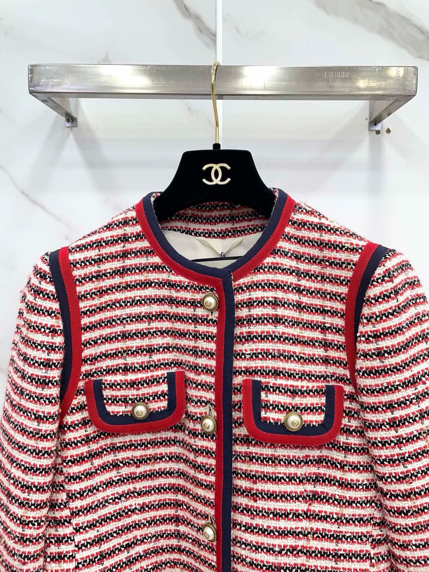 Gucci Gucci Red Striped Suit Jacket Size S / US 4 / IT 40 - 3 Thumbnail