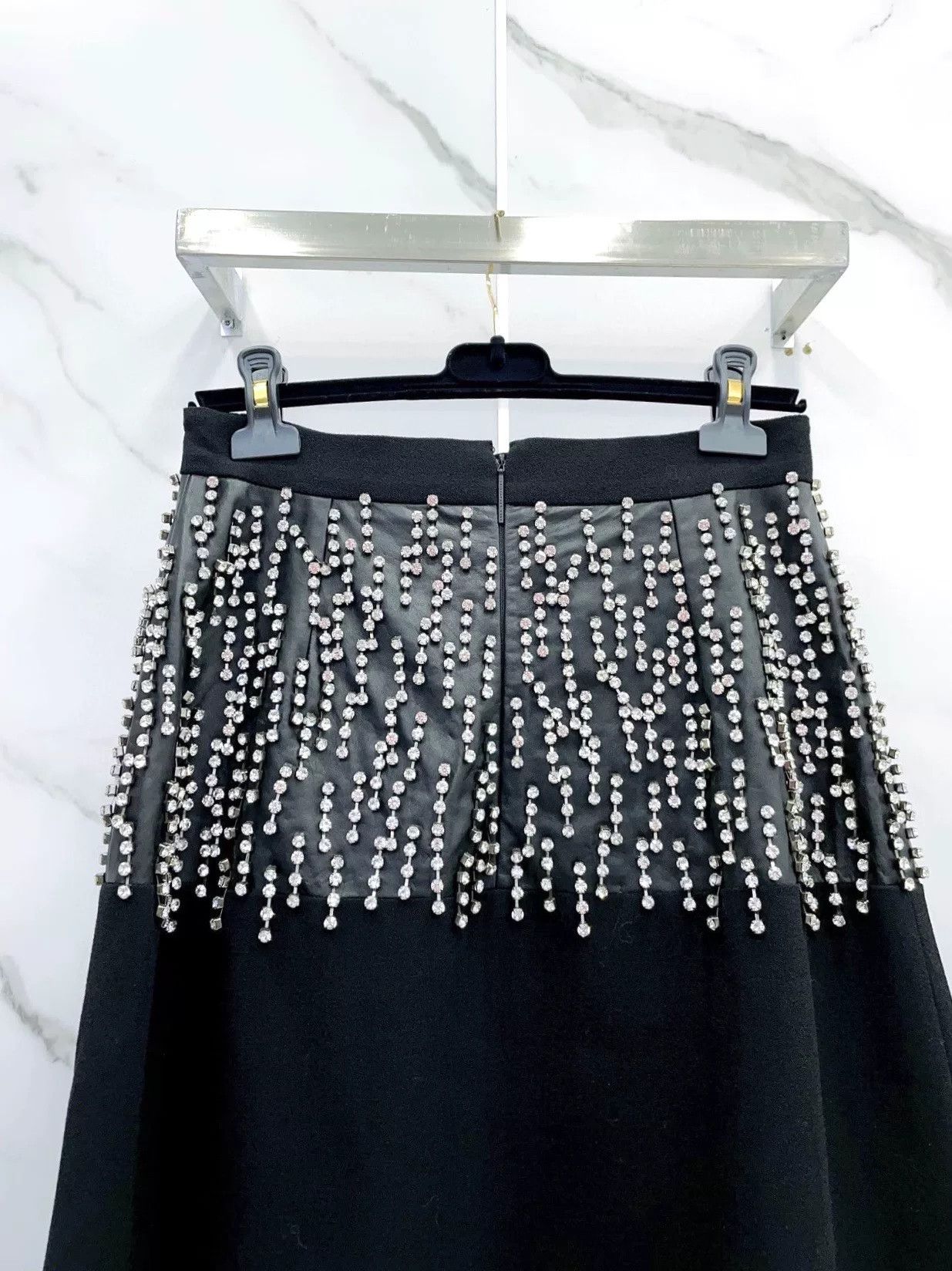 Christopher Kane Christopher Kane Black Studded Skirt Size 42" / US 20 - 5 Thumbnail