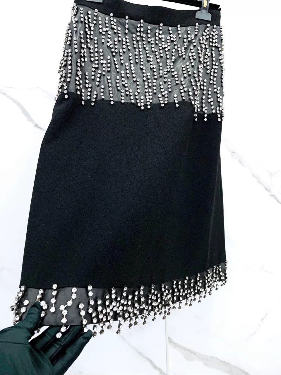 Christopher Kane Christopher Kane Black Studded Skirt Size 42" / US 20 - 4 Thumbnail
