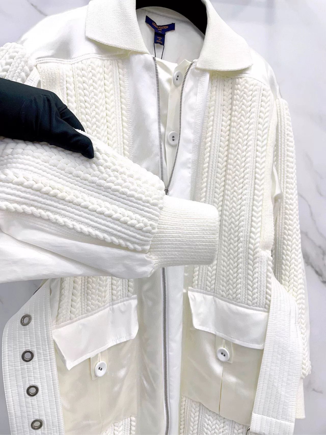 Louis Vuitton Louis Vuitton Heavy Stitch White Trench Coat Size XS / US 0-2 / IT 36-38 - 6 Thumbnail