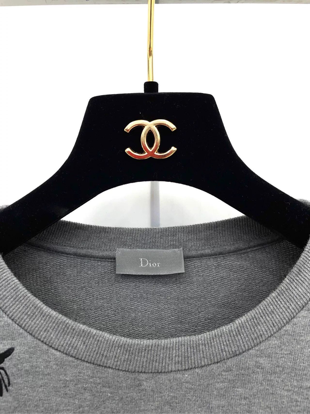 Dior Dior Gray Crew Neck Long Sleeve Sweatshirt Size US L / EU 52-54 / 3 - 3 Thumbnail
