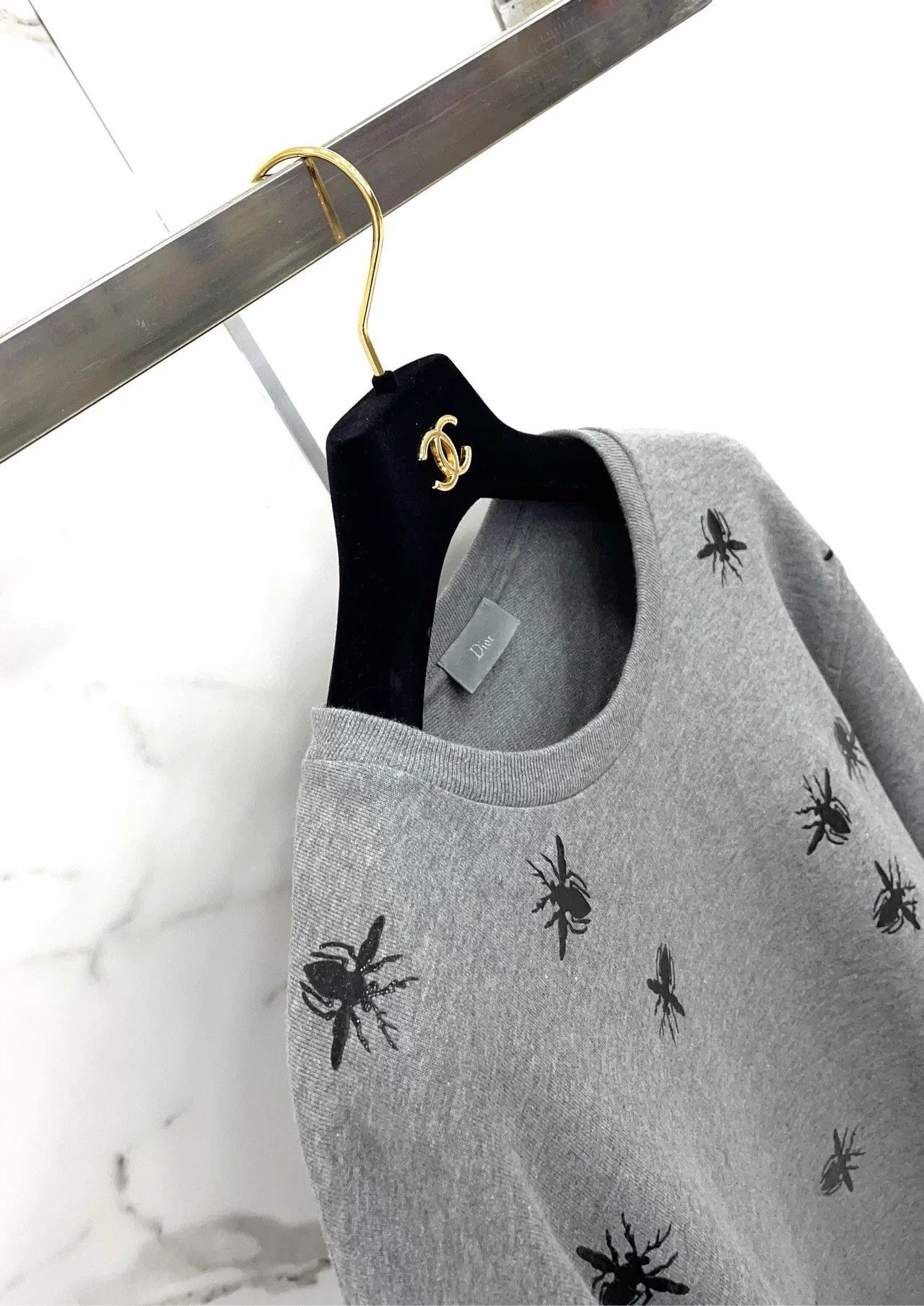 Dior Dior Gray Crew Neck Long Sleeve Sweatshirt Size US L / EU 52-54 / 3 - 8 Thumbnail