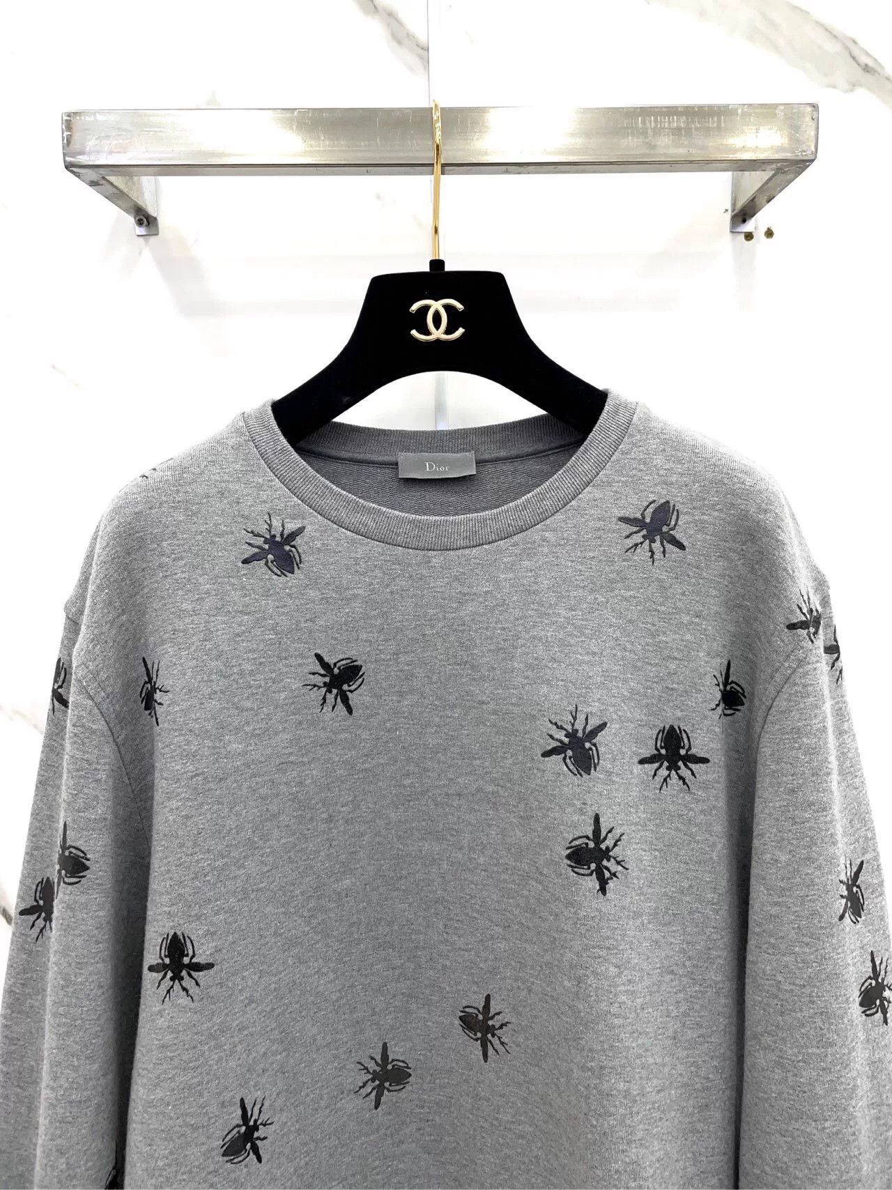 Dior Dior Gray Crew Neck Long Sleeve Sweatshirt Size US L / EU 52-54 / 3 - 4 Thumbnail