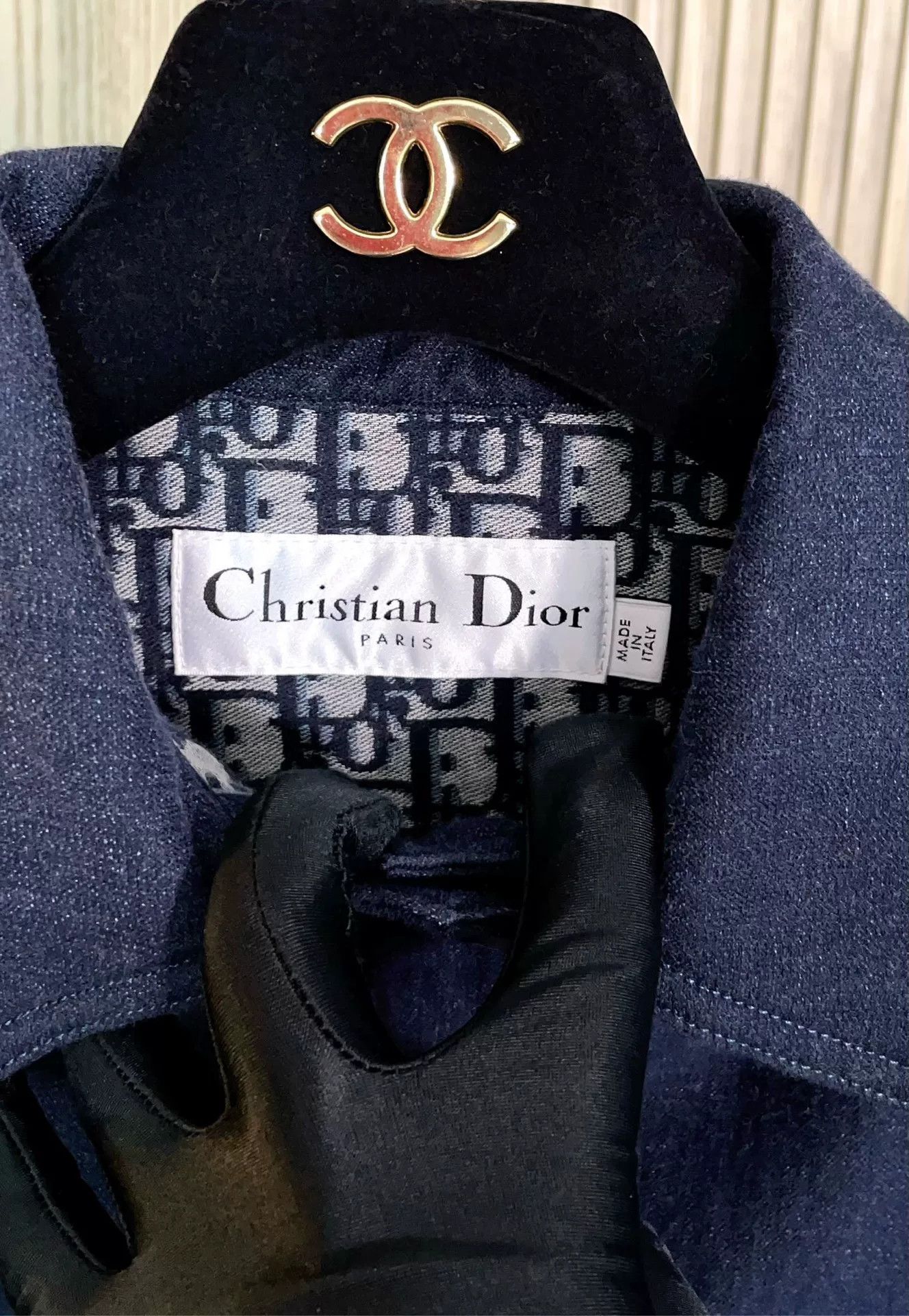 Dior Dior Navy Single-Breasted Double-Sided Coat Size XXS / US 00 / IT 34 - 8 Thumbnail
