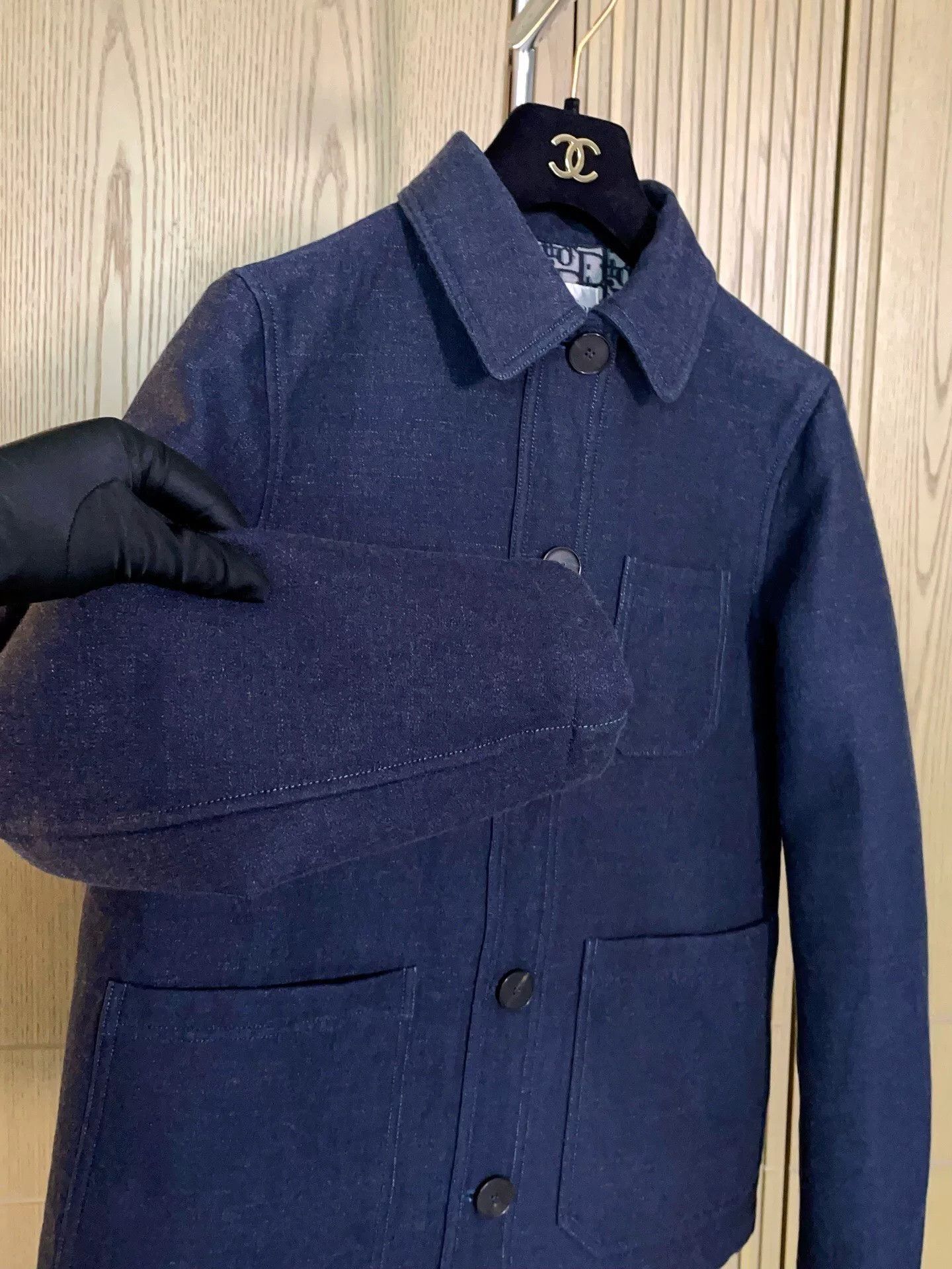 Dior Dior Navy Single-Breasted Double-Sided Coat Size XXS / US 00 / IT 34 - 5 Thumbnail