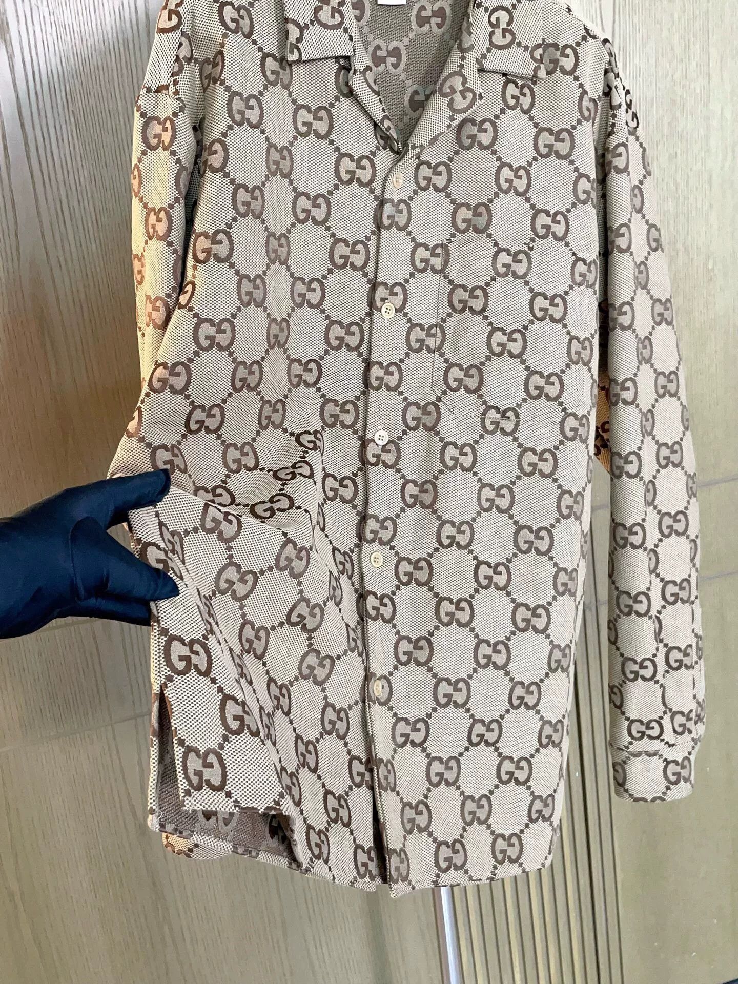 Gucci Gucci Maxi GG Canvas Long-Sleeve Shirt Size US M / EU 48-50 / 2 - 6 Thumbnail
