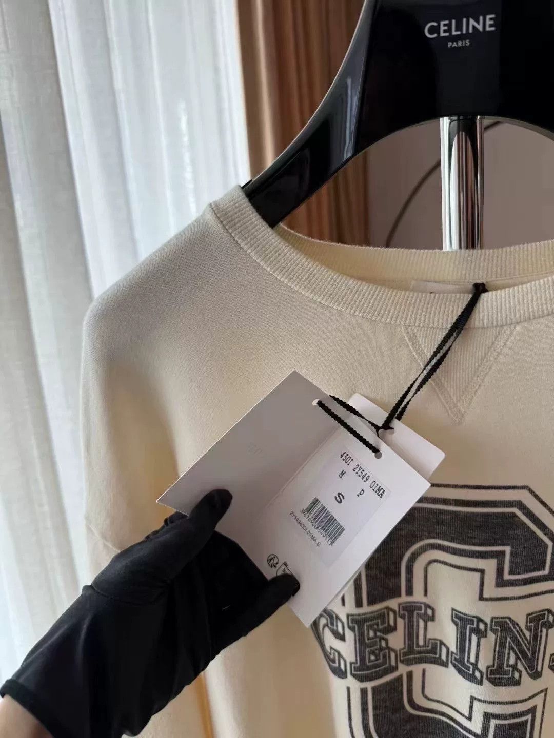 Celine Celine Milk White Letter Sweatshirt Size S / US 4 / IT 40 - 3 Thumbnail