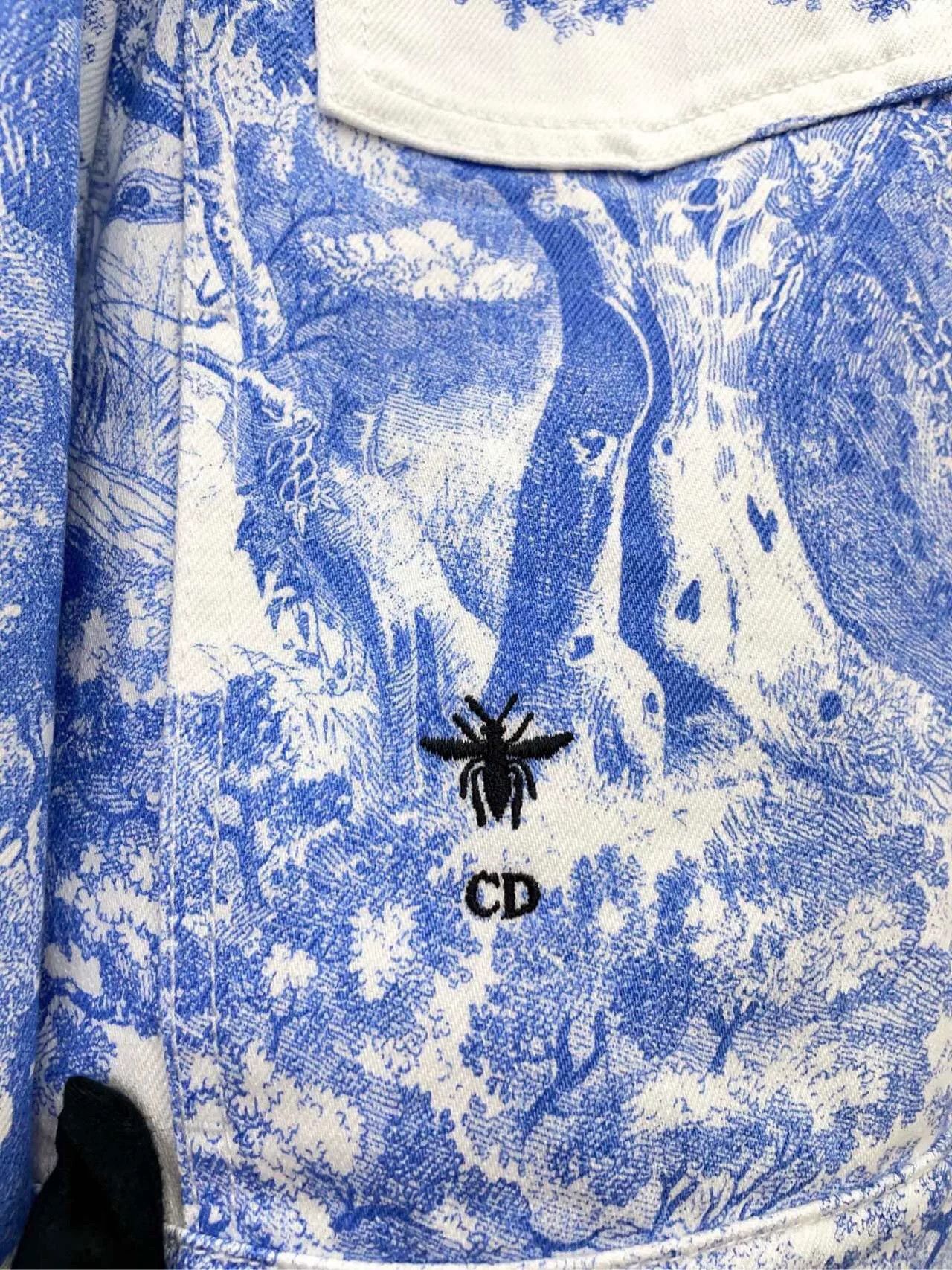 Dior Dior New Animal Jungle Print Denim Jacket Size XS / US 0-2 / IT 36-38 - 6 Thumbnail