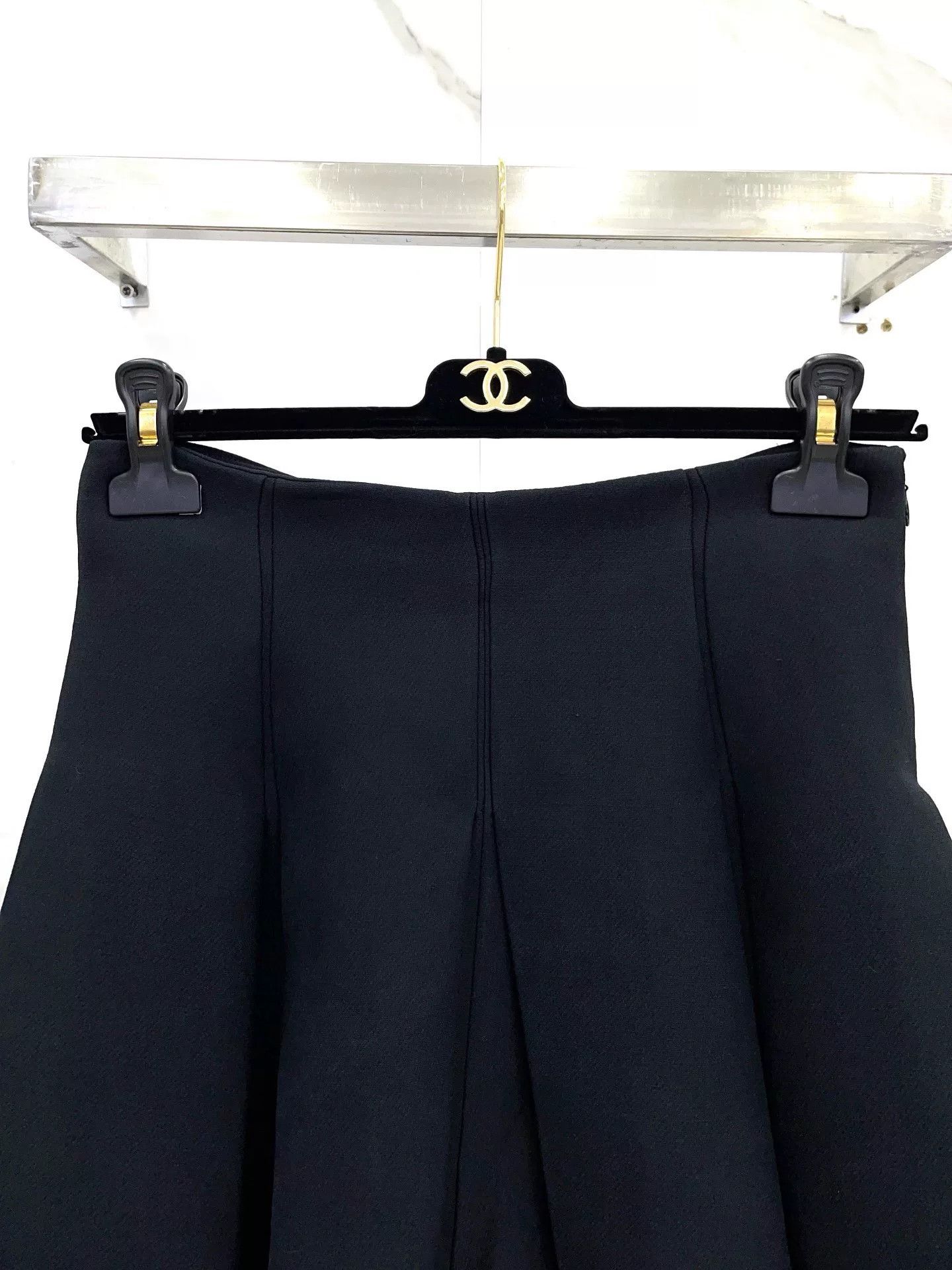 Dior Dior Wool Silk Blend A-Line High-Waist Pleated Shorts Size 36" / US 14 / IT 50 - 3 Thumbnail