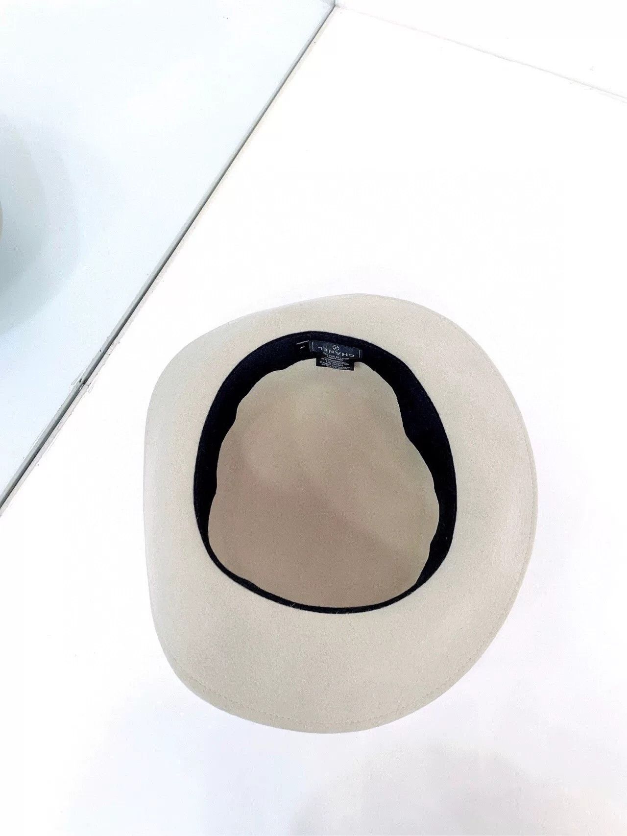 Chanel Chanel Beige Woolen Dress Hat L Size ONE SIZE - 4 Thumbnail