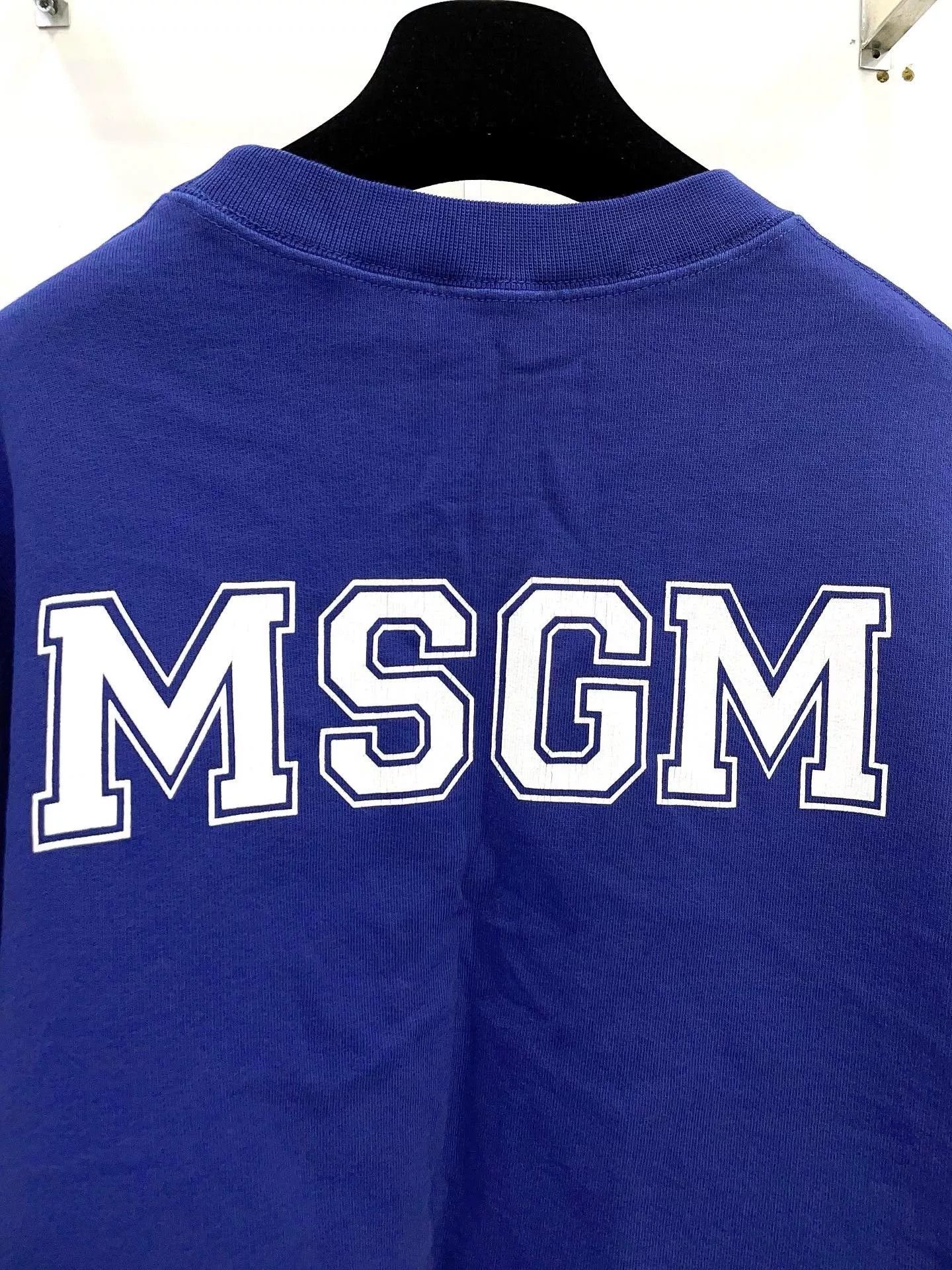 MSGM MSGM Blue Letter Logo Short Sweatshirt Size M / US 6-8 / IT 42-44 - 8 Thumbnail