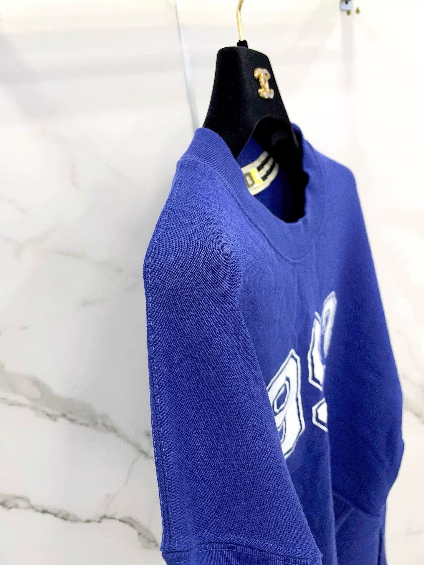 MSGM MSGM Blue Letter Logo Short Sweatshirt Size M / US 6-8 / IT 42-44 - 7 Thumbnail