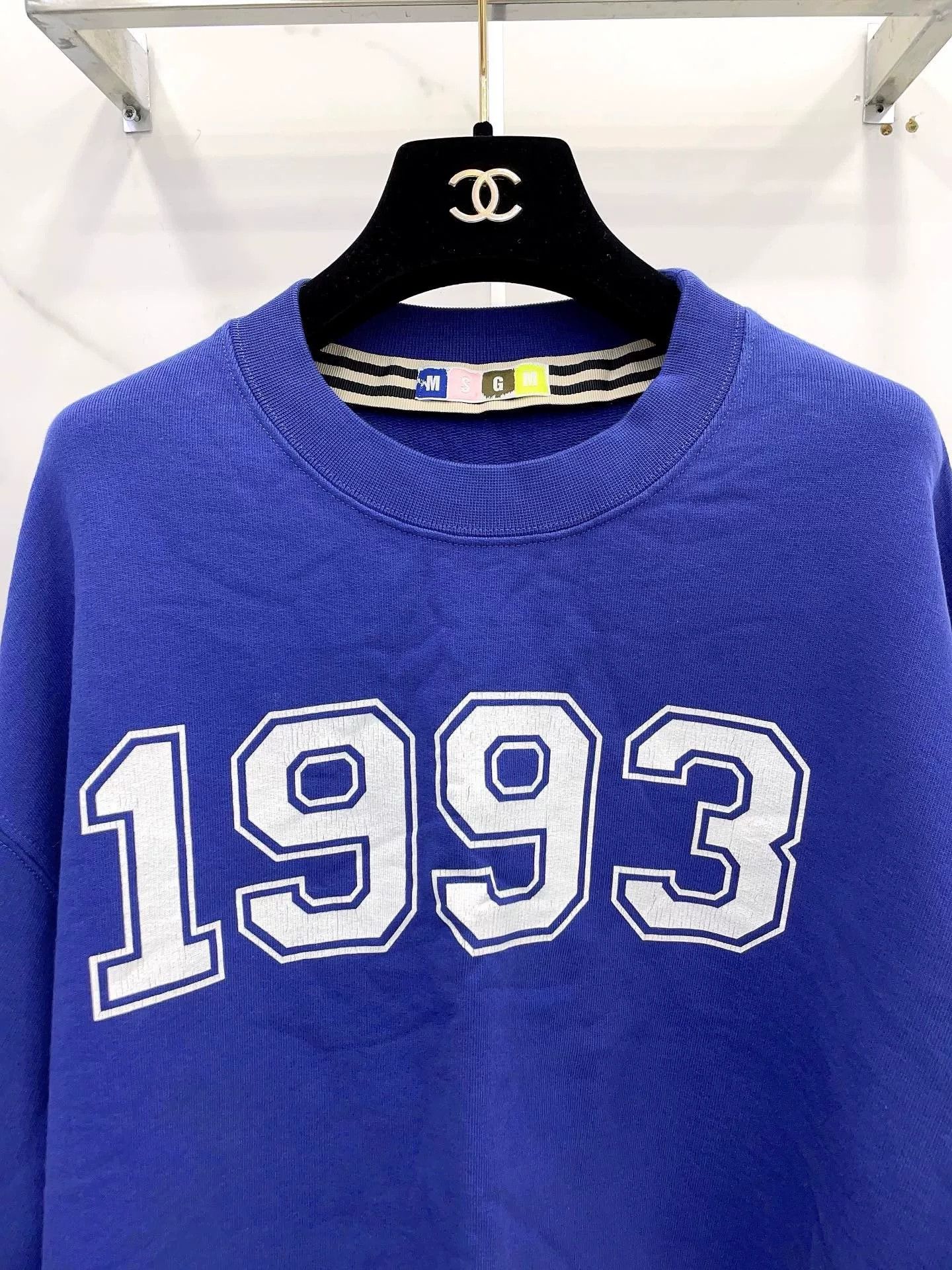 MSGM MSGM Blue Letter Logo Short Sweatshirt Size M / US 6-8 / IT 42-44 - 4 Thumbnail