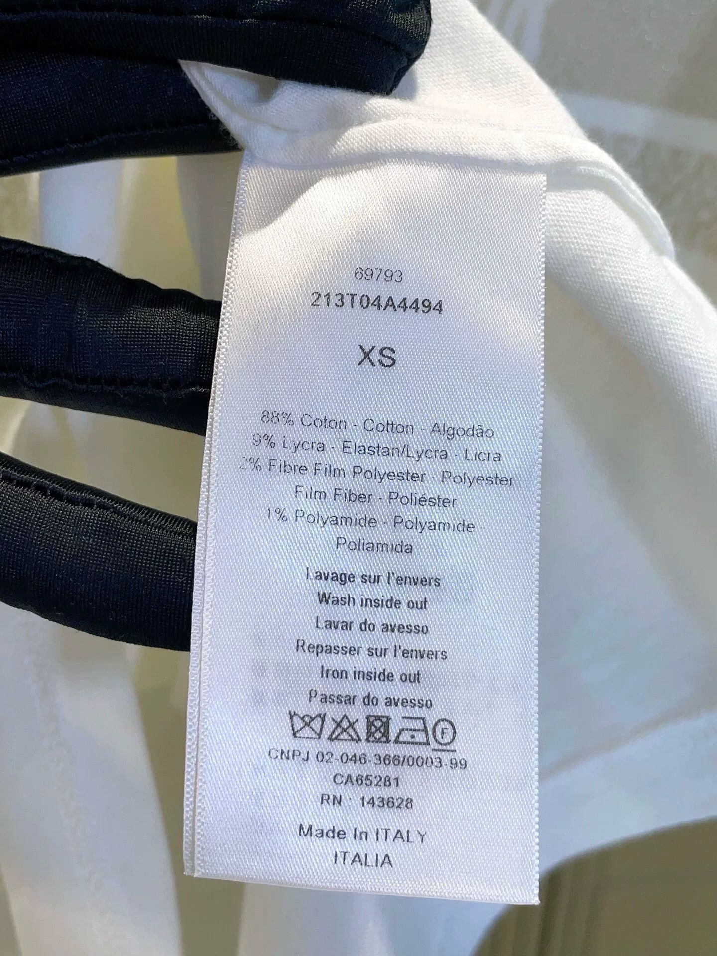 Dior Dior Platinum Gold Logo Print Cotton T-shirt Size XS / US 0-2 / IT 36-38 - 9 Thumbnail