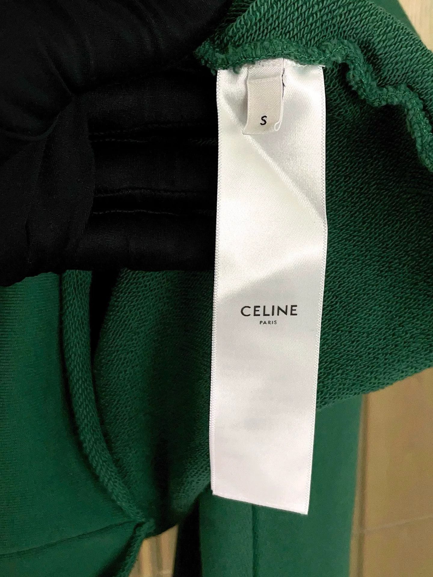 Celine Celine Green Logo Short Sweatshirt Size S / US 4 / IT 40 - 8 Thumbnail