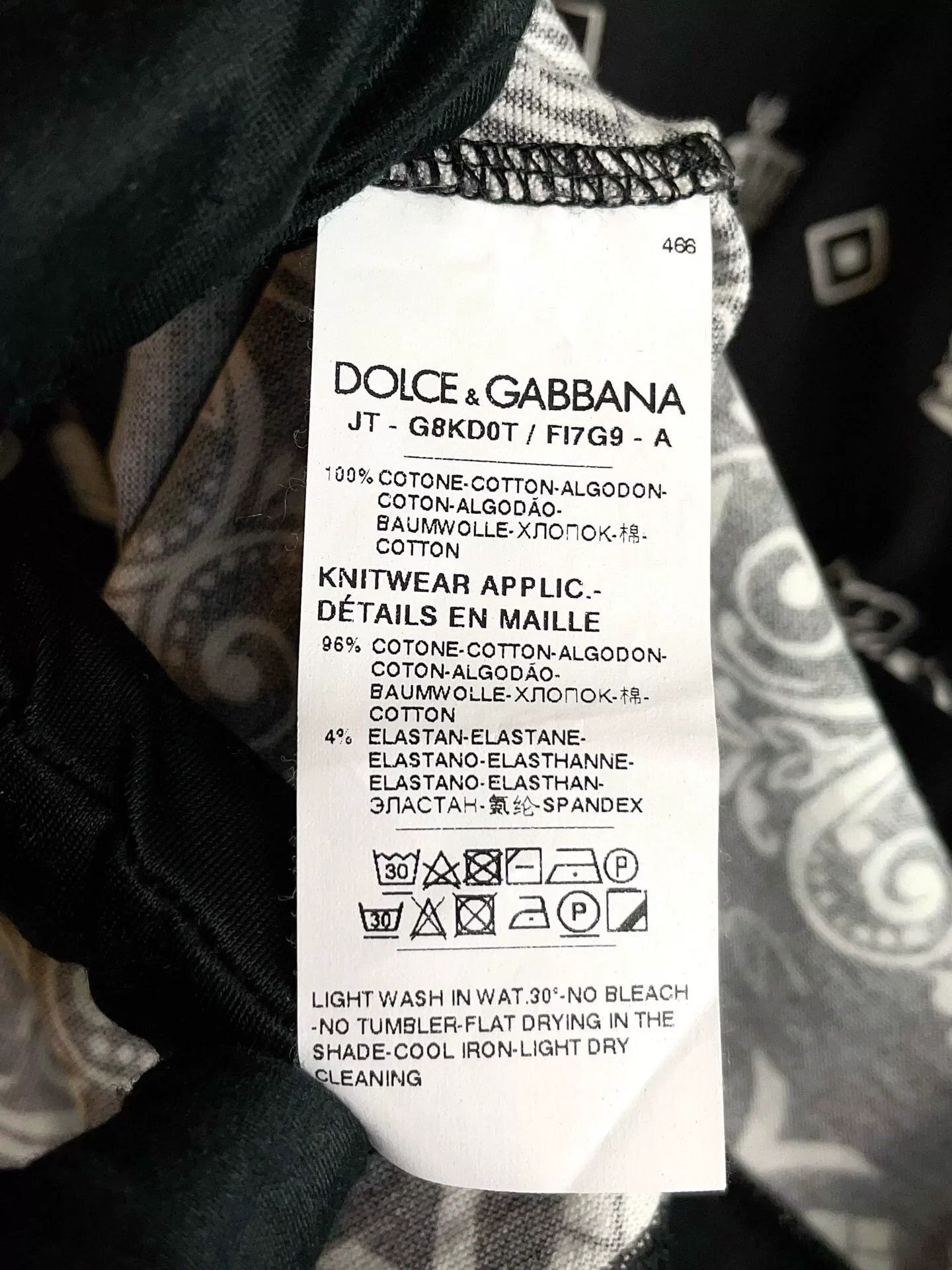 Dolce & Gabbana Dolce & Gabbana Black Crown Print T-Shirt Size US S / EU 44-46 / 1 - 9 Thumbnail