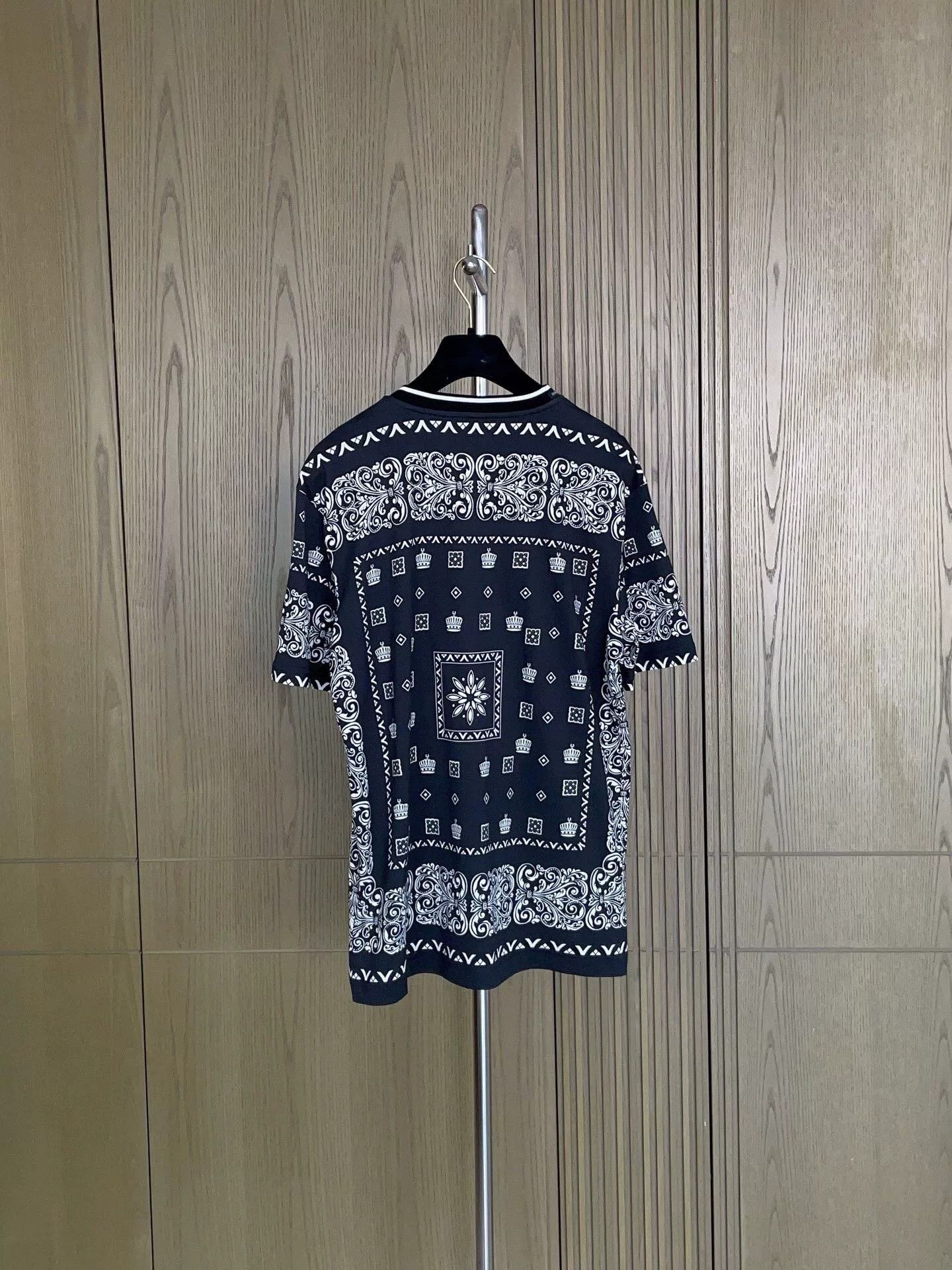 Dolce & Gabbana Dolce & Gabbana Black Crown Print T-Shirt Size US S / EU 44-46 / 1 - 2 Thumbnail
