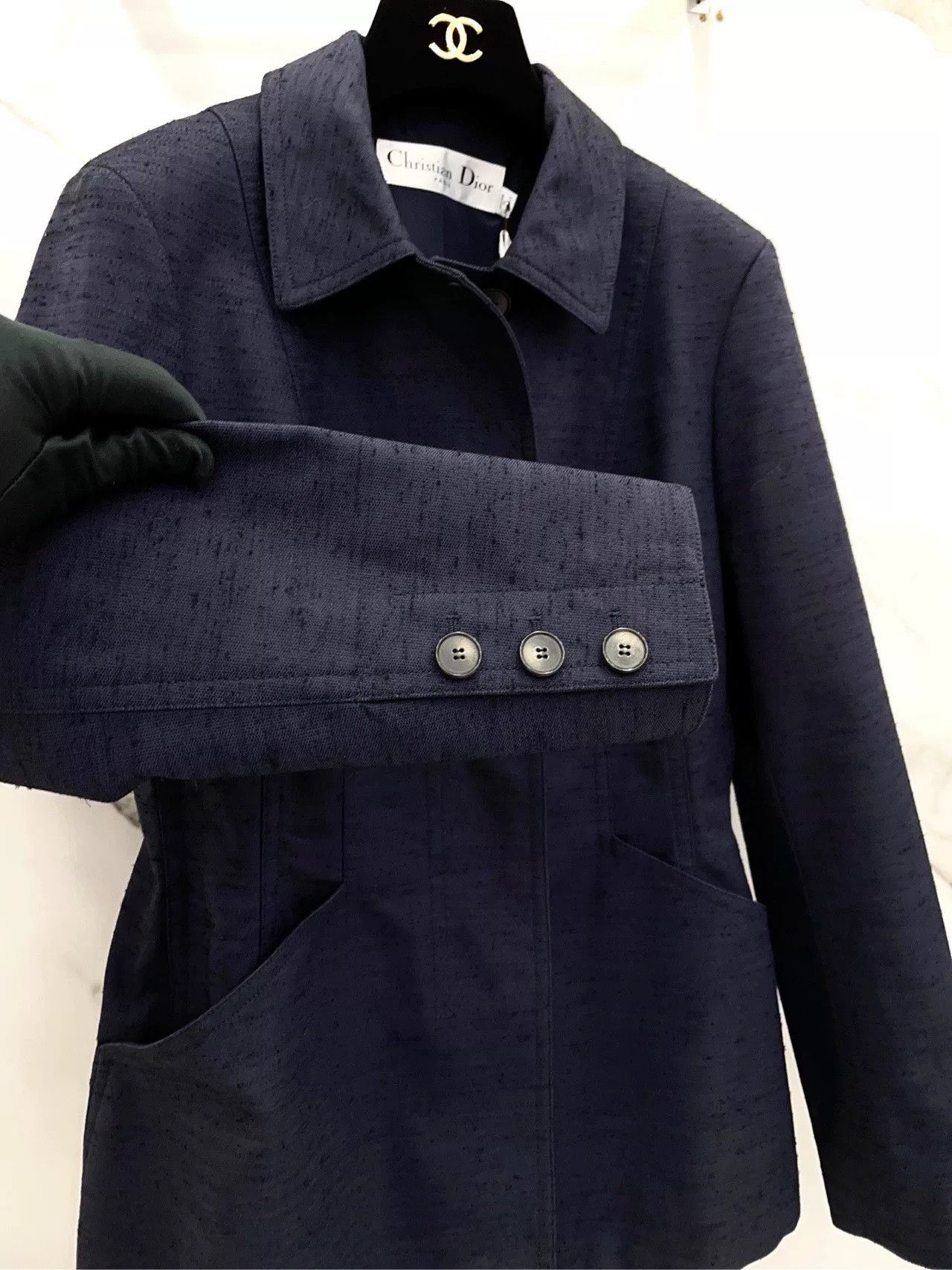 Dior Dior Black Single-Breasted Lapel Zip Blazer Size US XXS / EU 40 - 5 Thumbnail