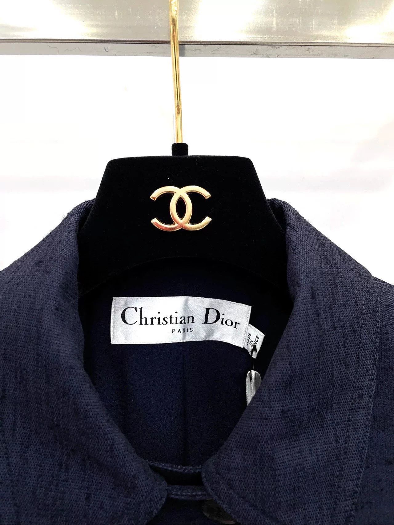 Dior Dior Black Single-Breasted Lapel Zip Blazer Size US XXS / EU 40 - 8 Thumbnail