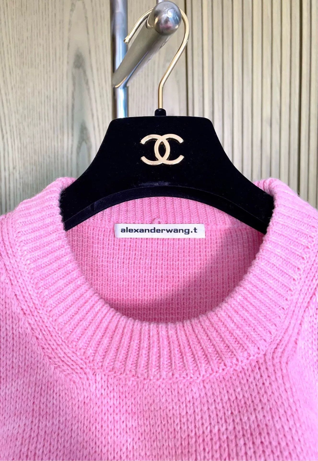 Alexander Wang Alexander Wang Pink Short-Sleeve Knit Top Size M / US 6-8 / IT 42-44 - 7 Thumbnail