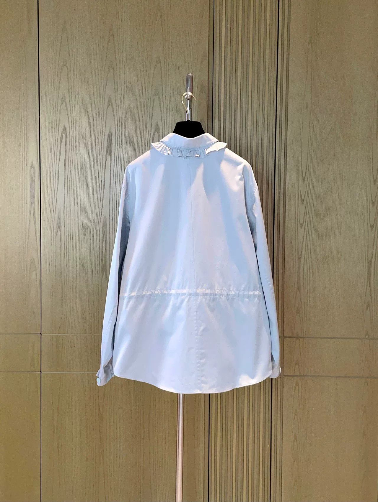 Hermes Hermes Gray Shirt Collar Waist Drawstring Jacket Size XS / US 0-2 / IT 36-38 - 2 Thumbnail