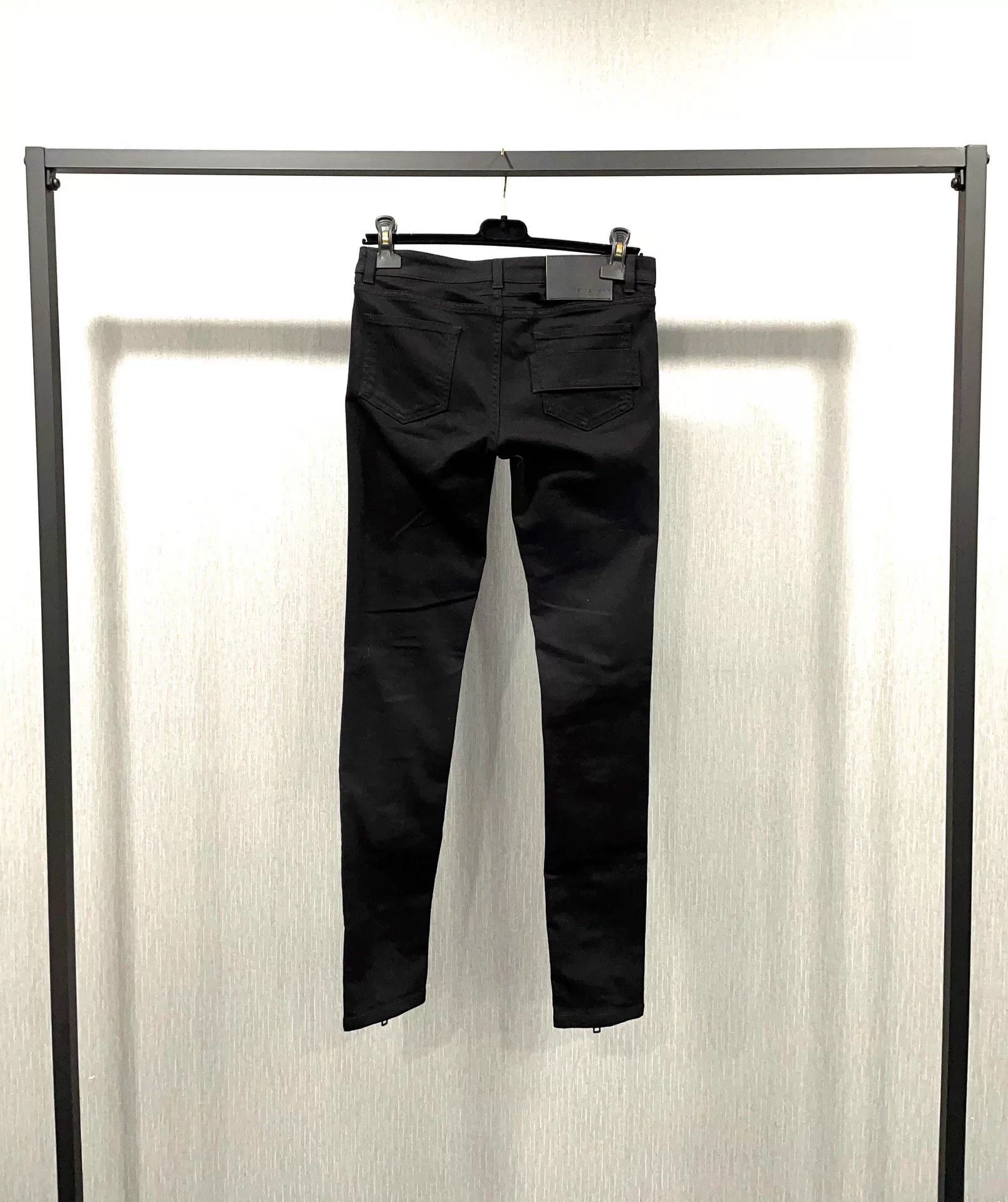 Givenchy GIVENCHY Black Zipper Design Skinny Jeans Size US 27 - 2 Thumbnail