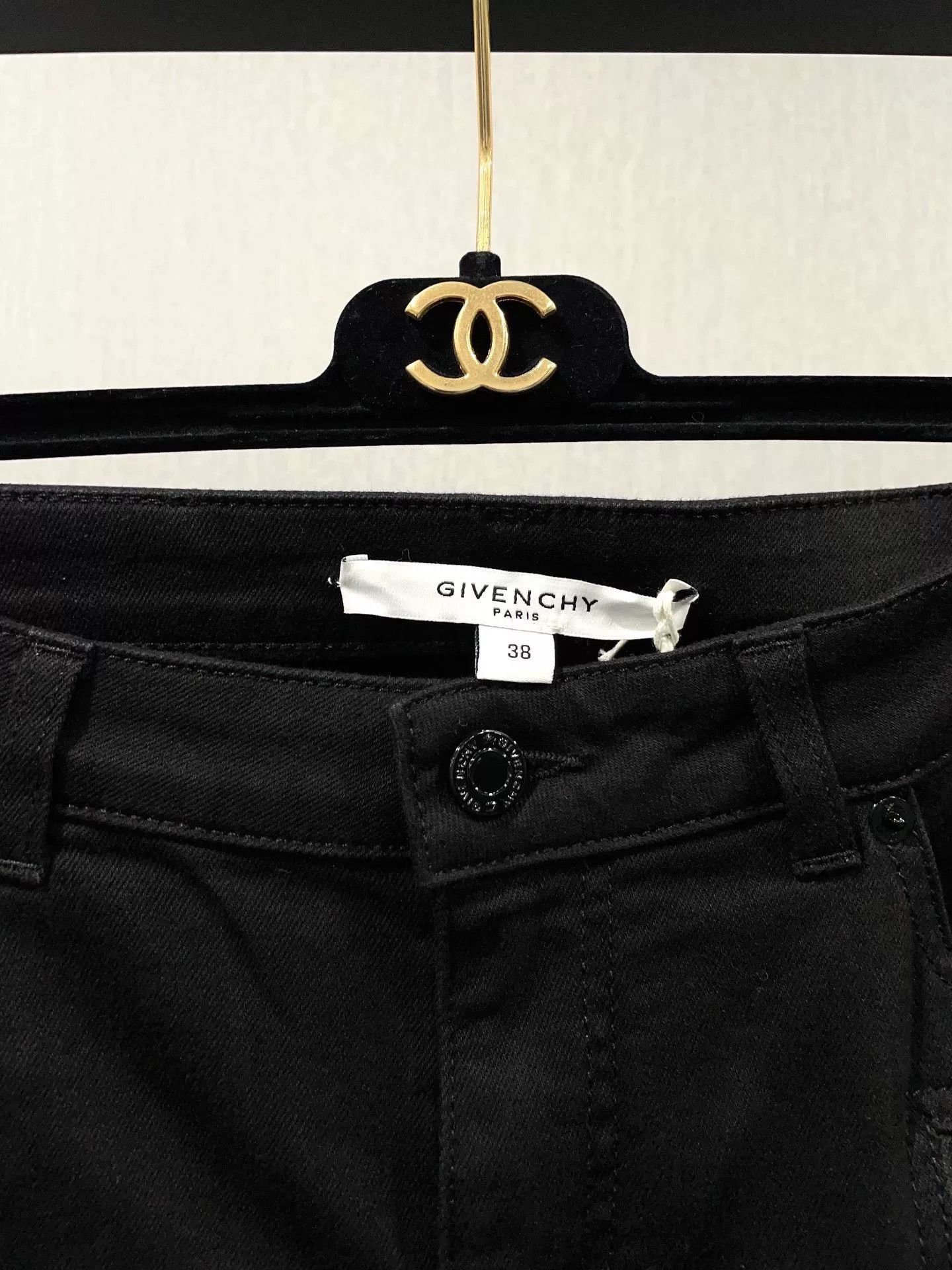 Givenchy GIVENCHY Black Zipper Design Skinny Jeans Size US 27 - 3 Thumbnail
