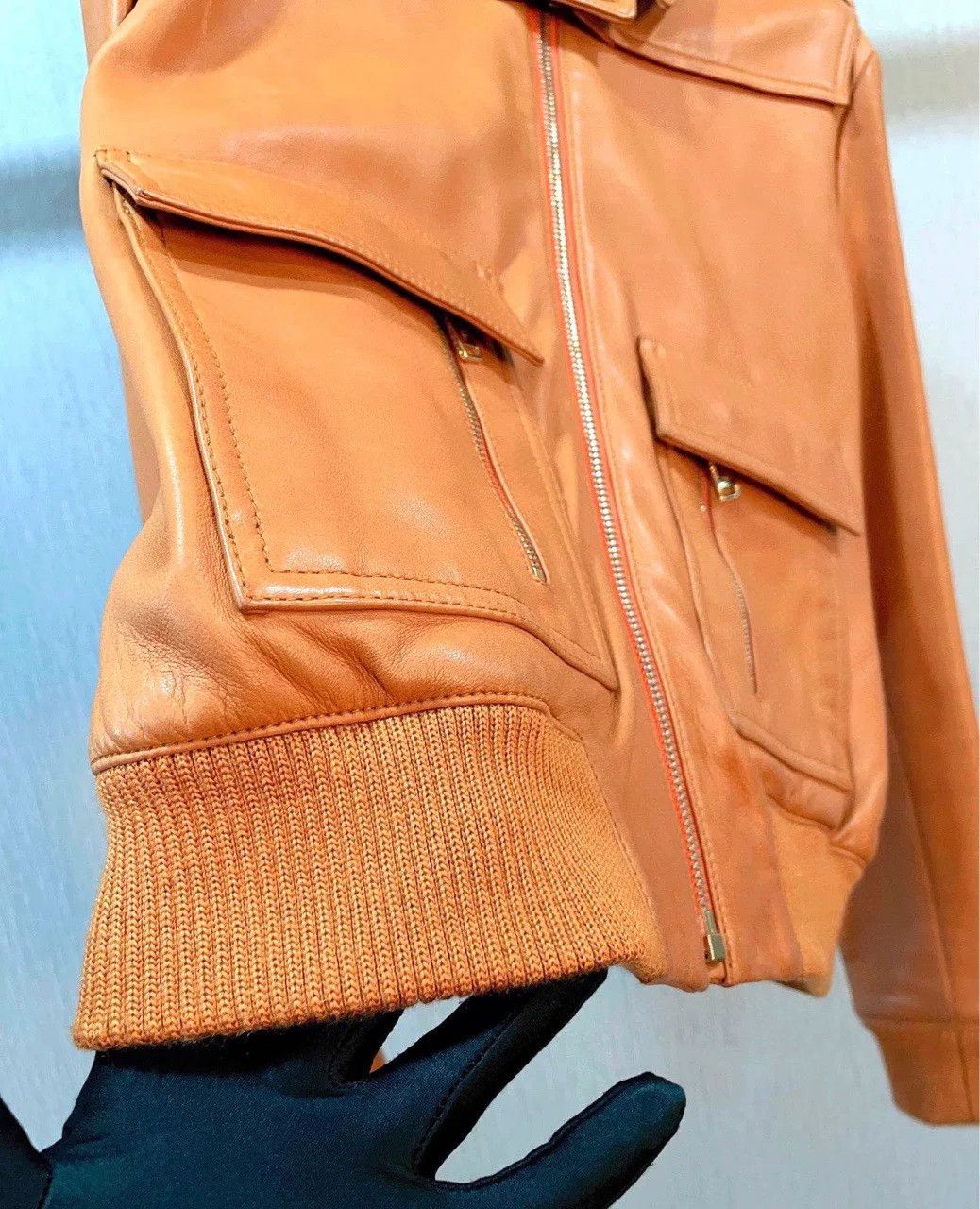 Chloe Chloe Brown Leather Jacket Size S / US 4 / IT 40 - 6 Thumbnail