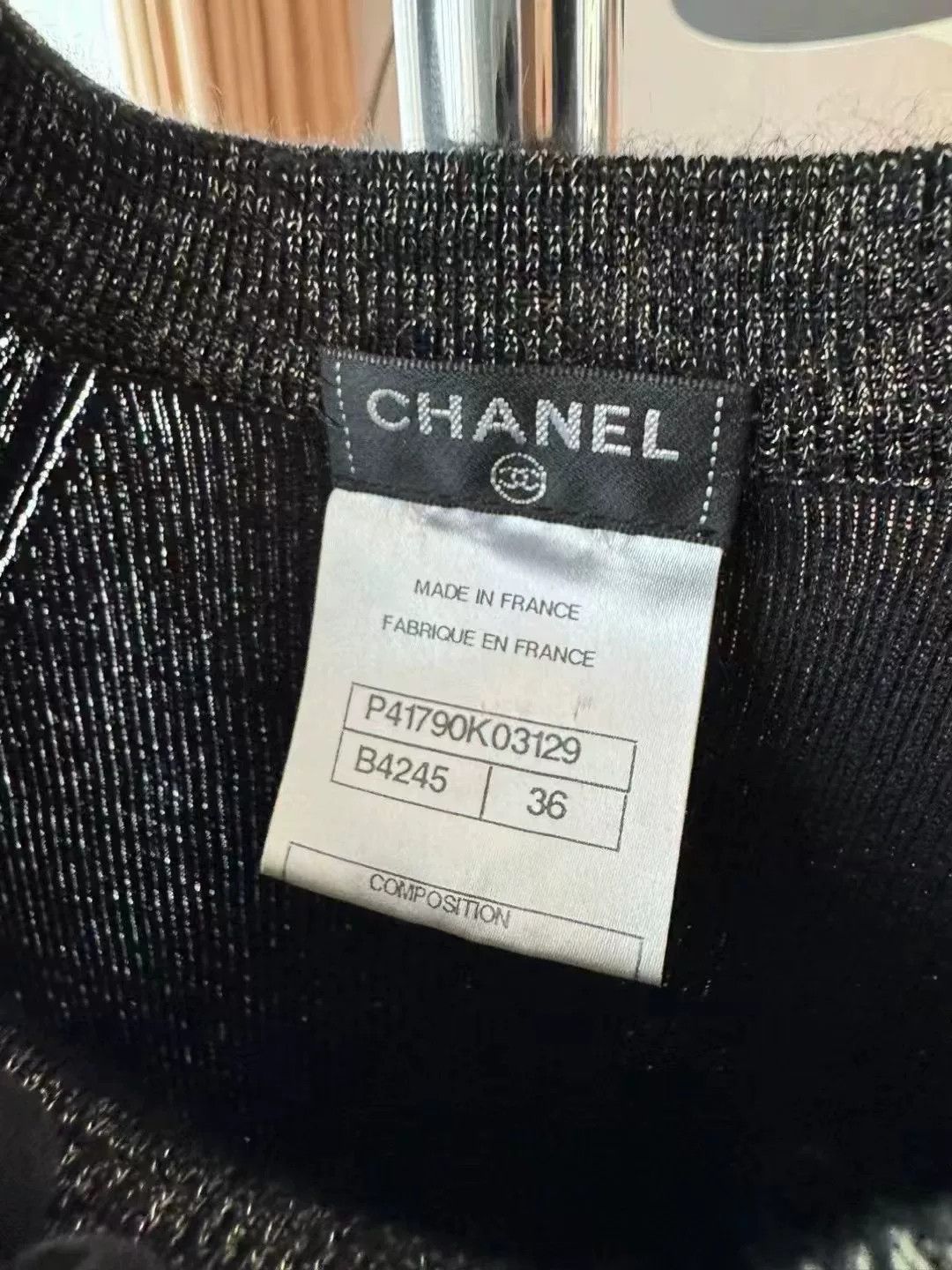 Chanel Chanel Black Cashmere Dress Size XS / US 0-2 / IT 36-38 - 3 Thumbnail