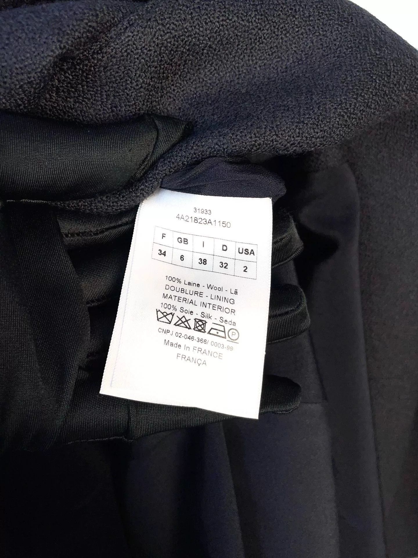 Dior Dior Navy Wool Long Dress Coat Size XXS / US 00 / IT 34 - 9 Thumbnail