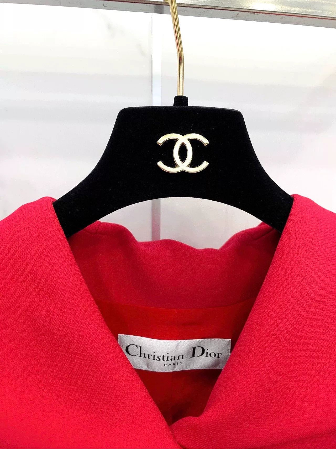 Dior Dior Red Single-Breasted Wool Hooded Coat Size XS / US 0-2 / IT 36-38 - 8 Thumbnail