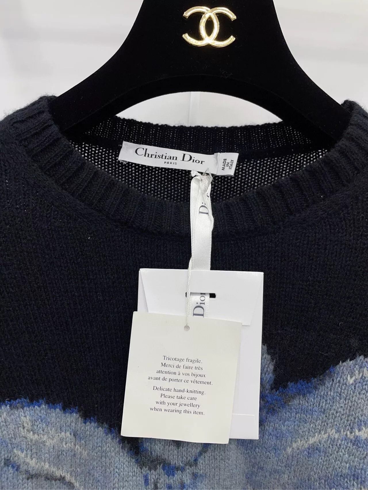 Dior Dior Black Cashmere Angel Wing Sweater Size XS / US 0-2 / IT 36-38 - 7 Thumbnail