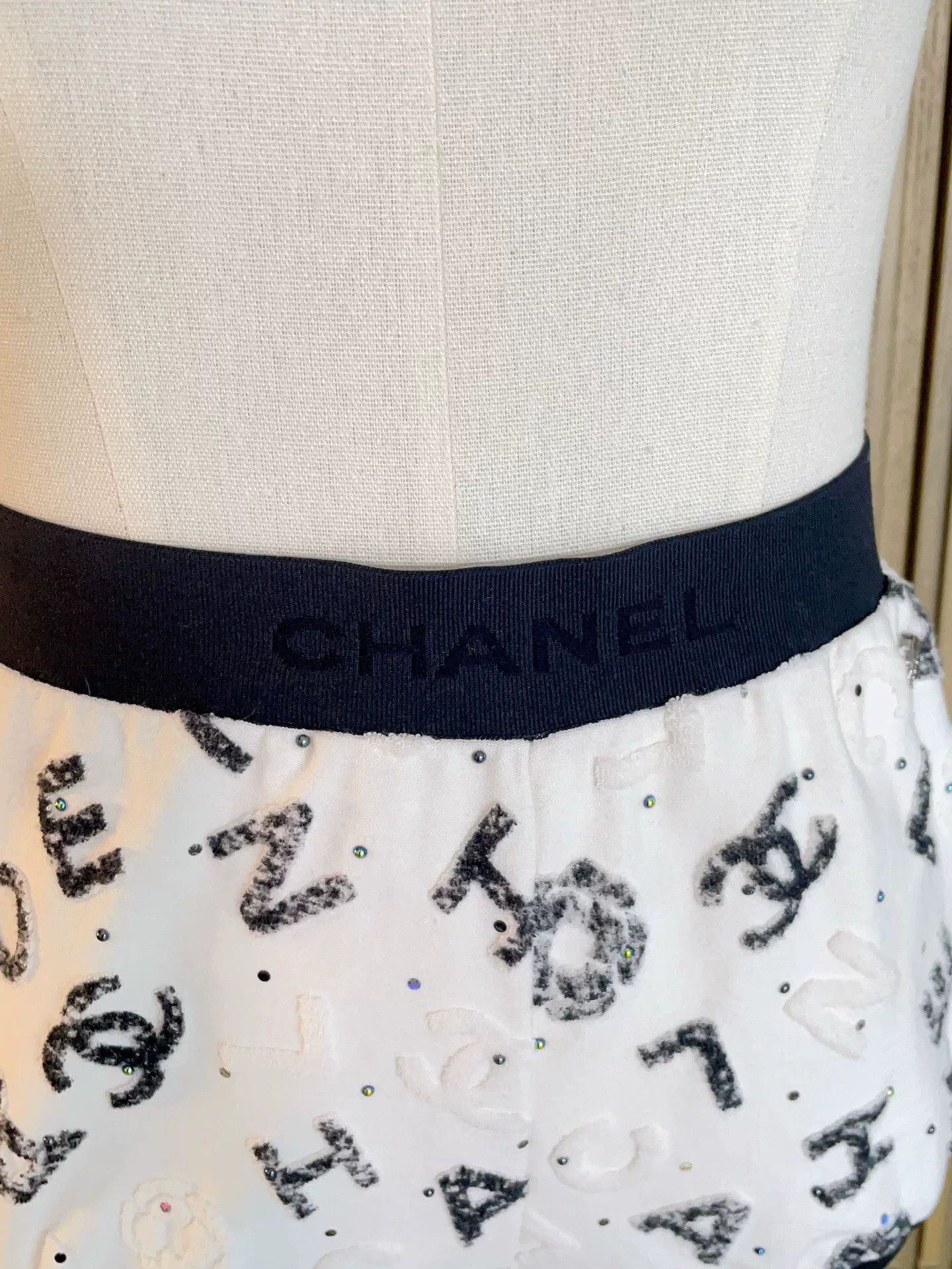 Chanel Chanel 2022 SS Runway Logo Shorts Size 34" / US 12 / IT 48 - 5 Thumbnail