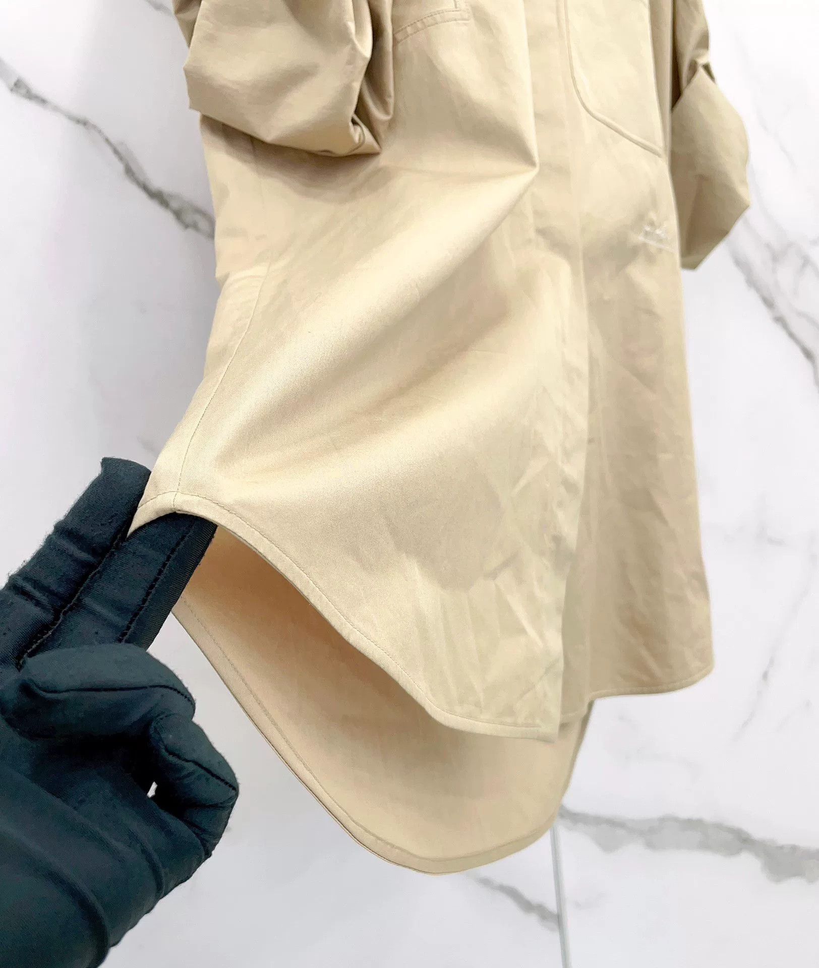 Hermes Hermes Khaki Long/Short Sleeve Convertible Shirt Size XXS / US 00 / IT 34 - 5 Thumbnail