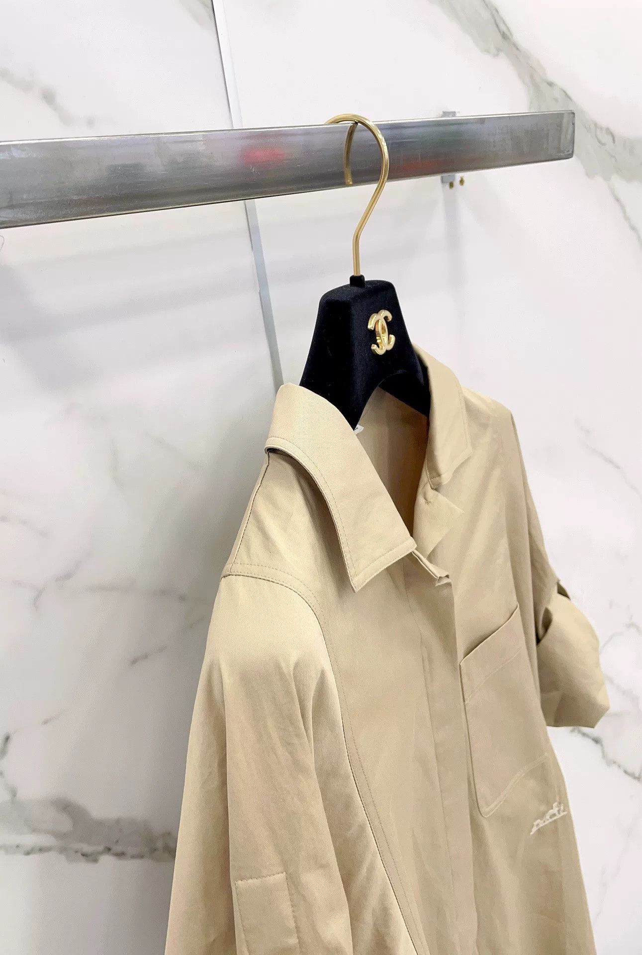 Hermes Hermes Khaki Long/Short Sleeve Convertible Shirt Size XXS / US 00 / IT 34 - 7 Thumbnail