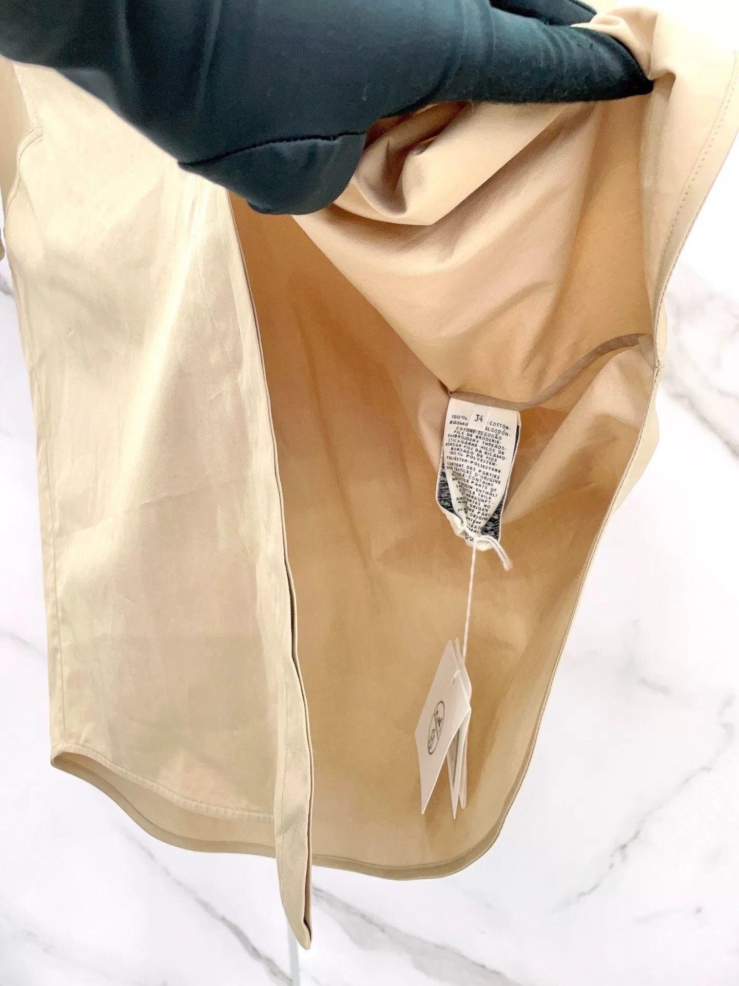 Hermes Hermes Khaki Long/Short Sleeve Convertible Shirt Size XXS / US 00 / IT 34 - 8 Thumbnail