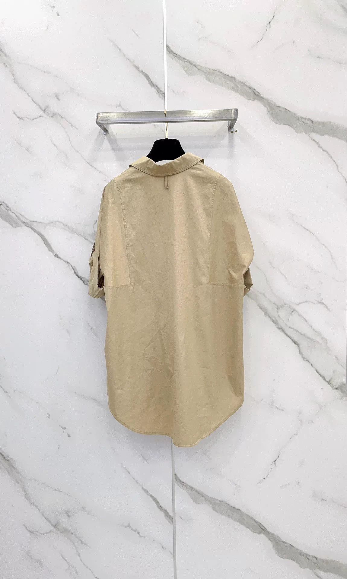 Hermes Hermes Khaki Long/Short Sleeve Convertible Shirt Size XXS / US 00 / IT 34 - 2 Thumbnail