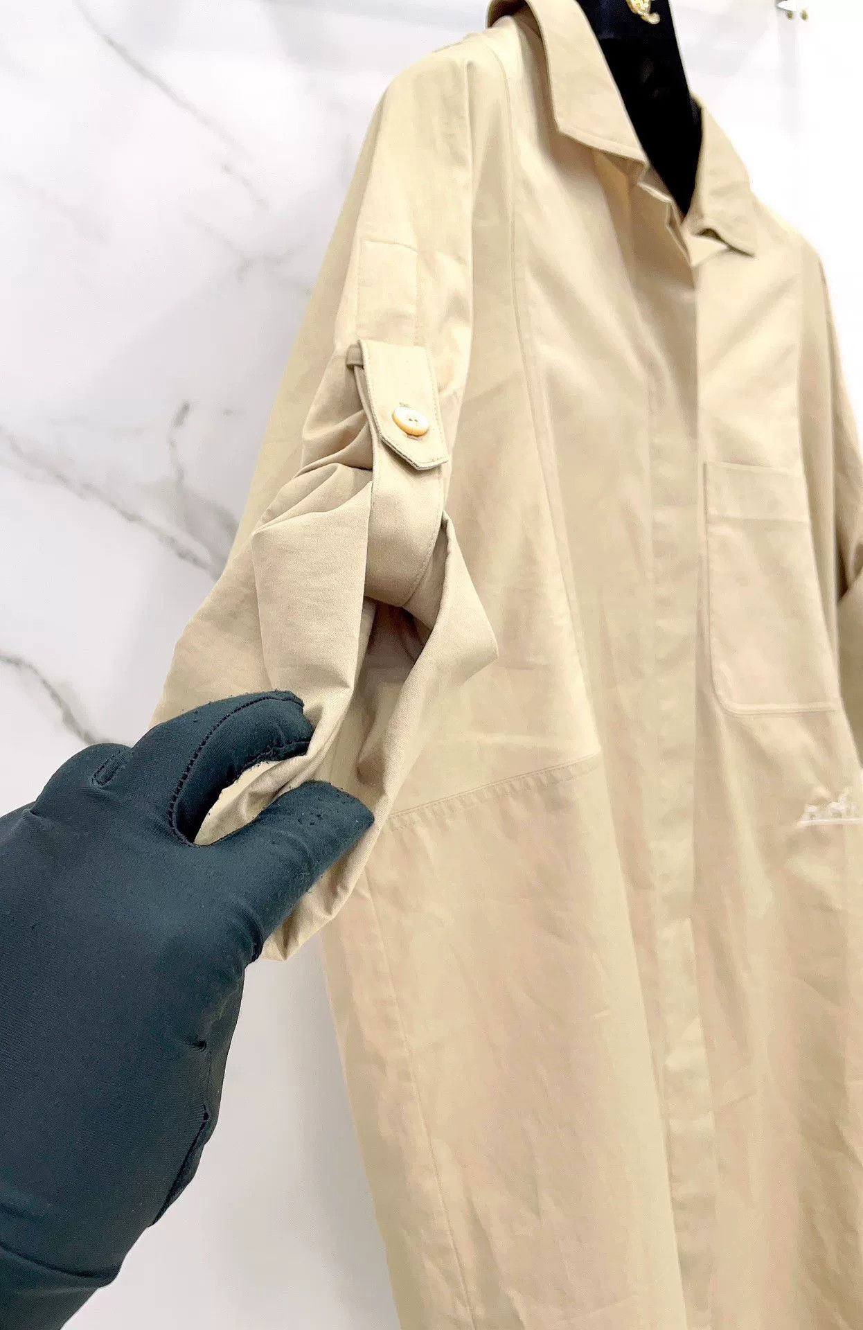 Hermes Hermes Khaki Long/Short Sleeve Convertible Shirt Size XXS / US 00 / IT 34 - 6 Thumbnail