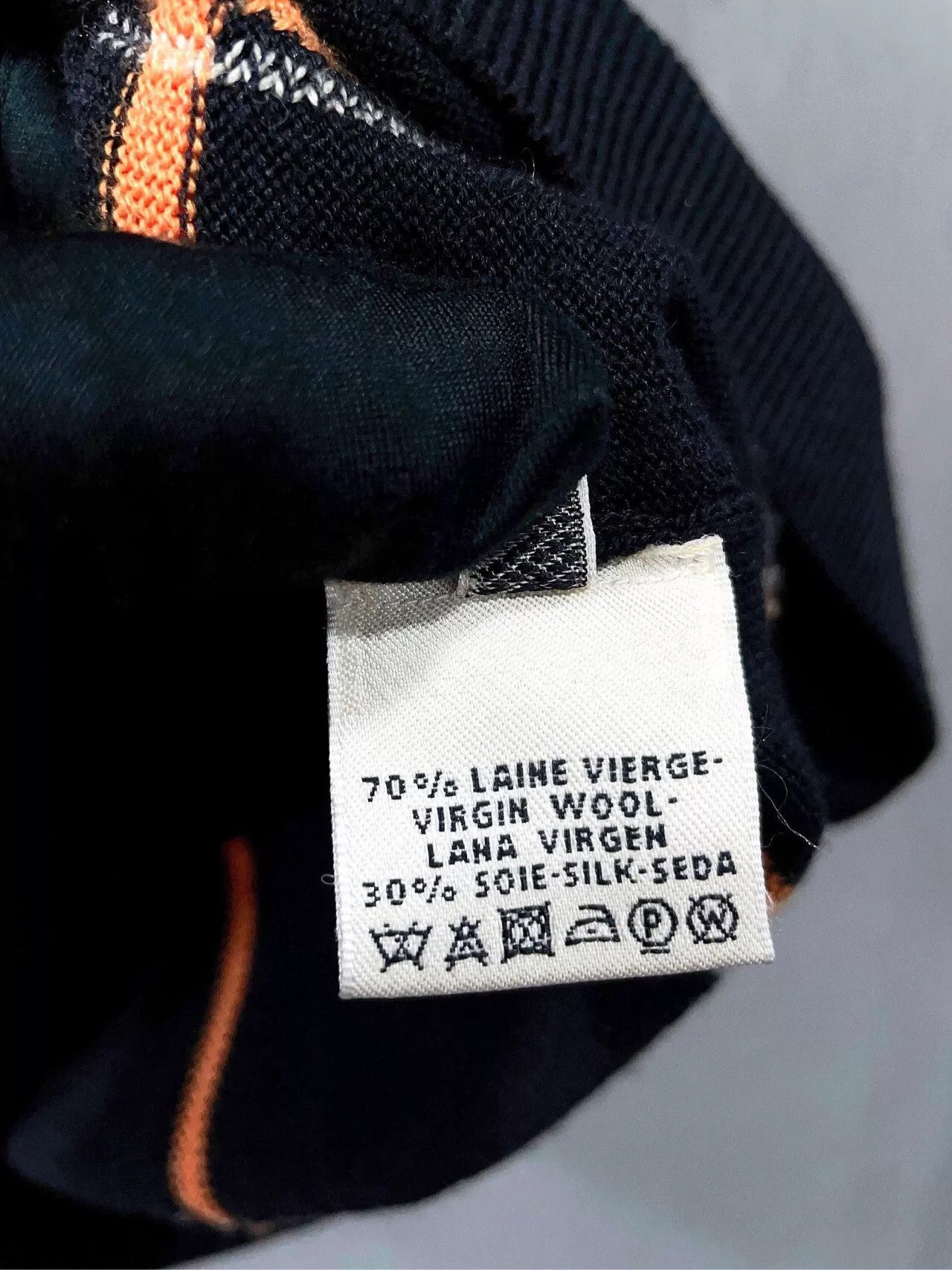 Hermes Hermès Black Orange Check Knit Top Size XS / US 0-2 / IT 36-38 - 9 Thumbnail