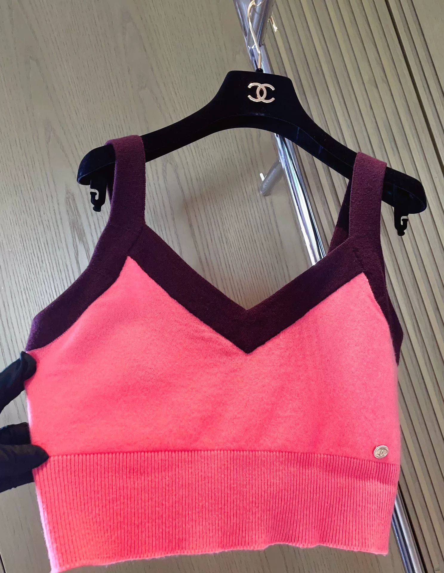 Chanel Chanel Pink V-neck Cashmere Camisole Size S / US 4 / IT 40 - 5 Thumbnail